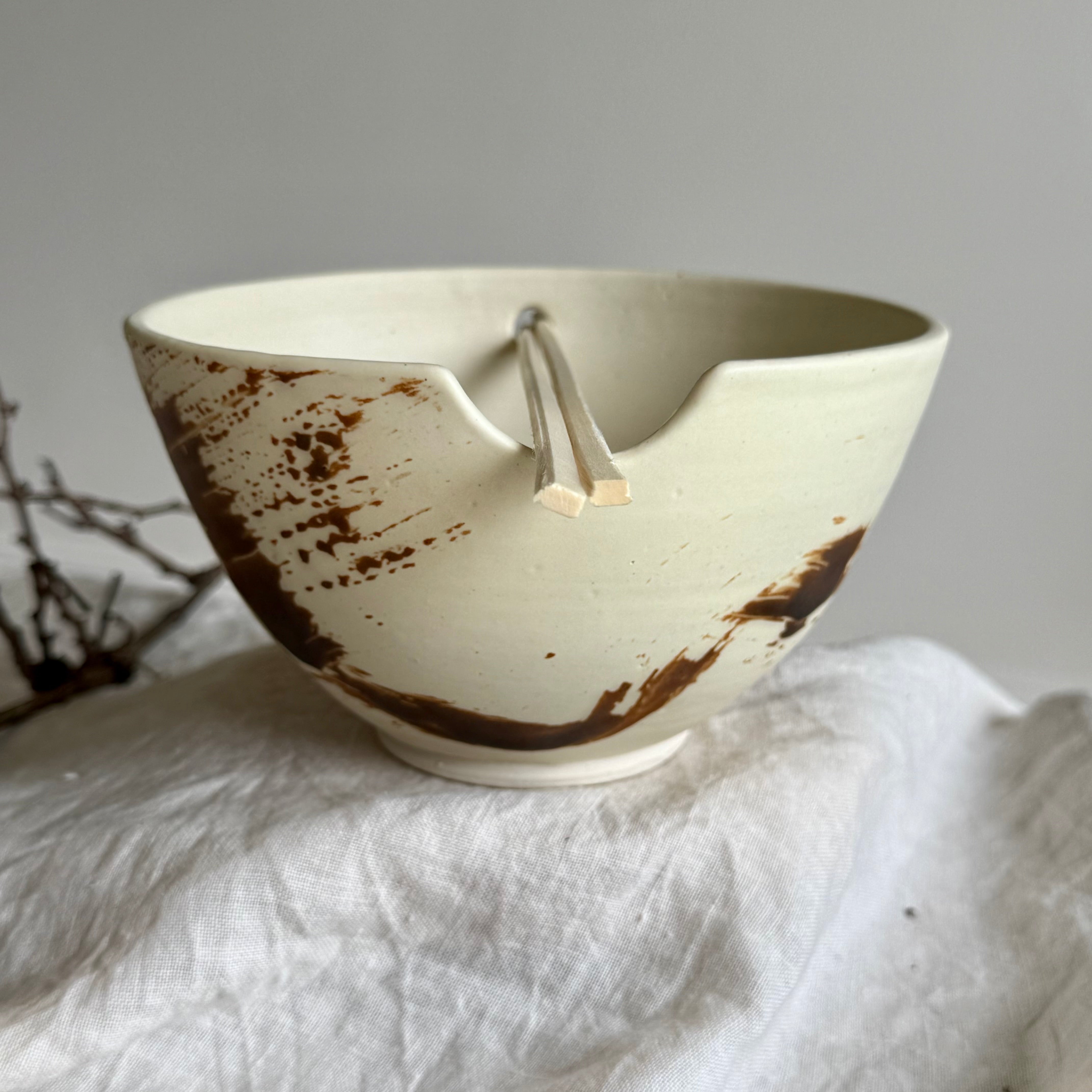 Stillness Donburi Bowl + Chopsticks | Wheel Thrown Pottery