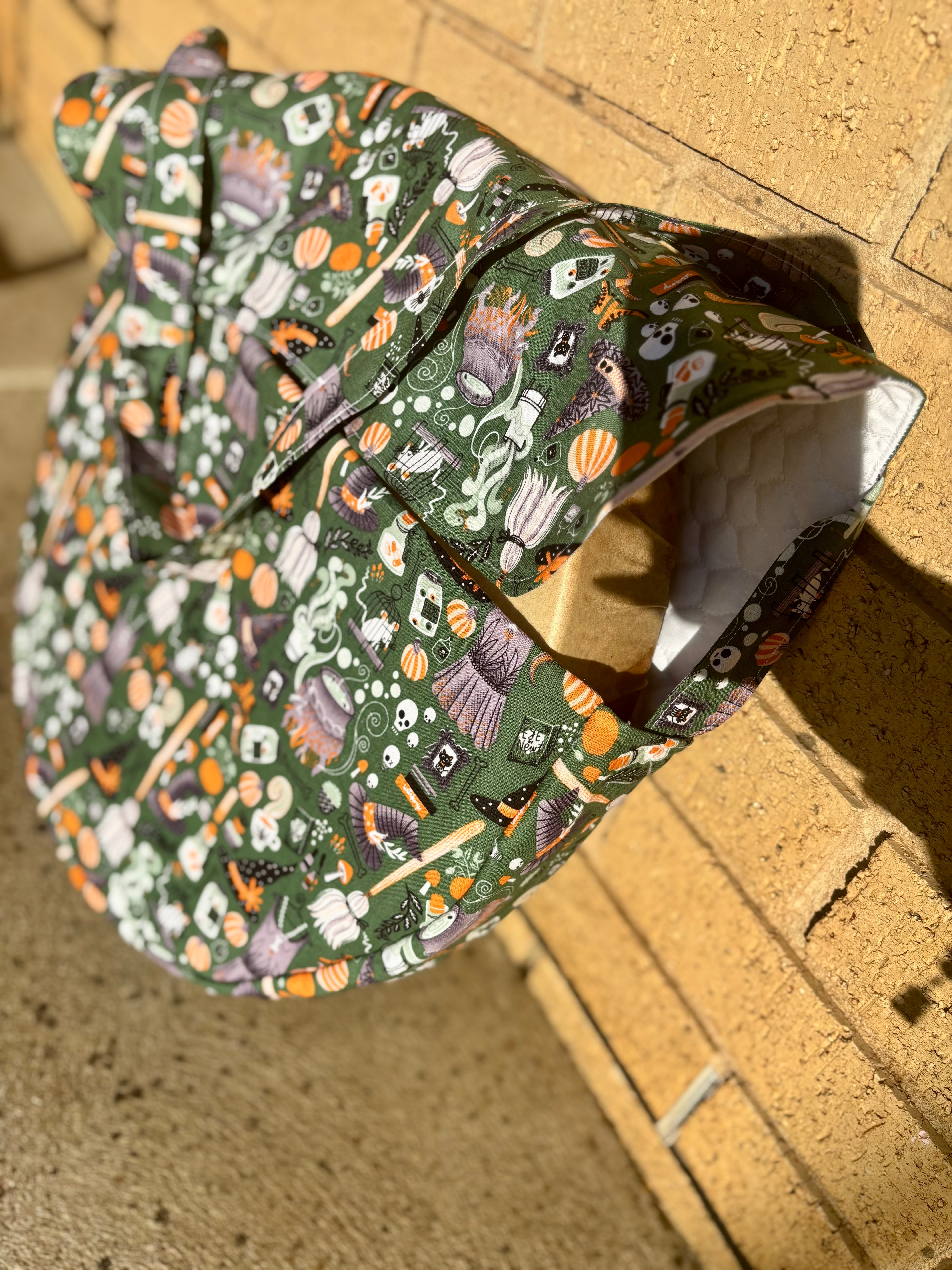 Hand made Drum Bag 16”-18”- earth witch design!