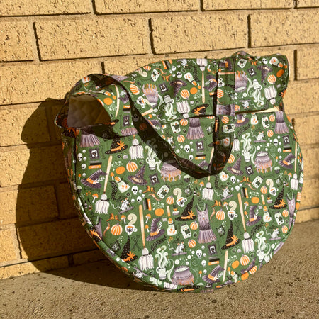 Hand made Drum Bag 16”-18”- earth witch design!