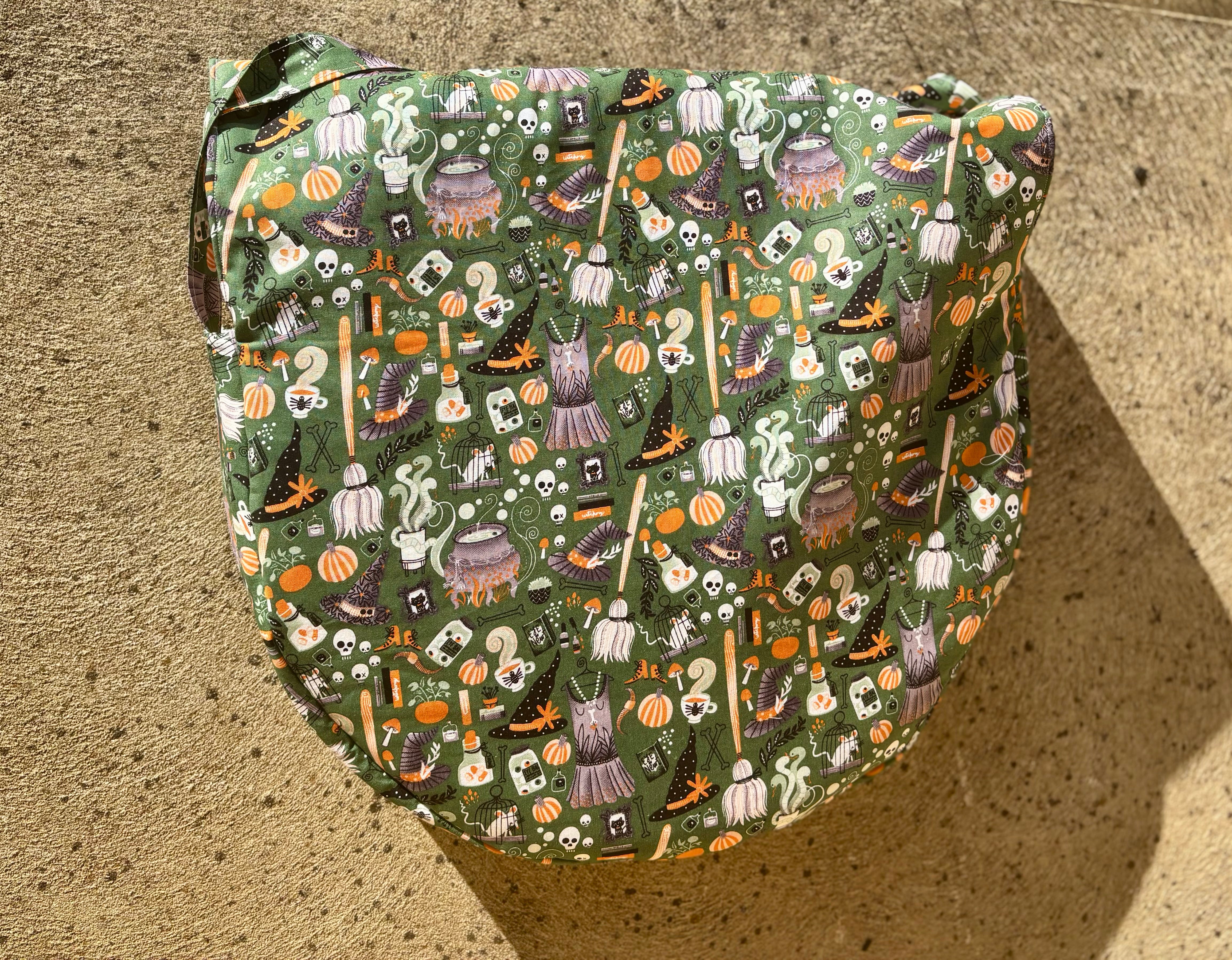 Hand made Drum Bag 16”-18”- earth witch design!