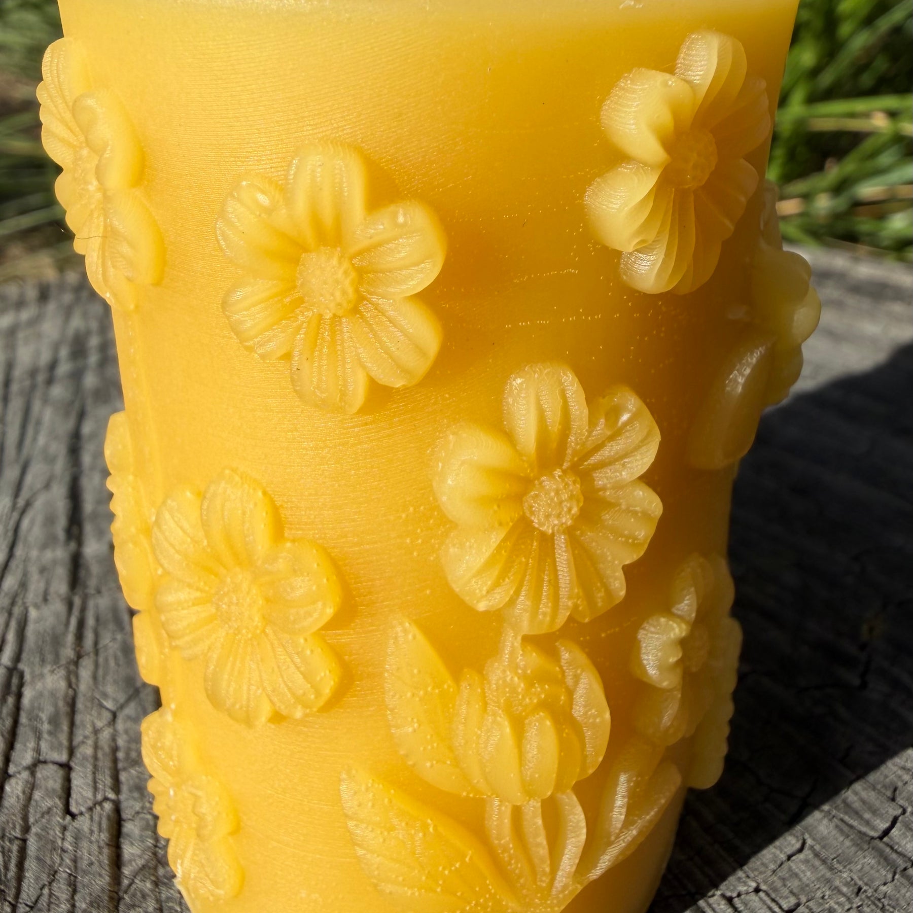 Blooms & Bees Beeswax Candle