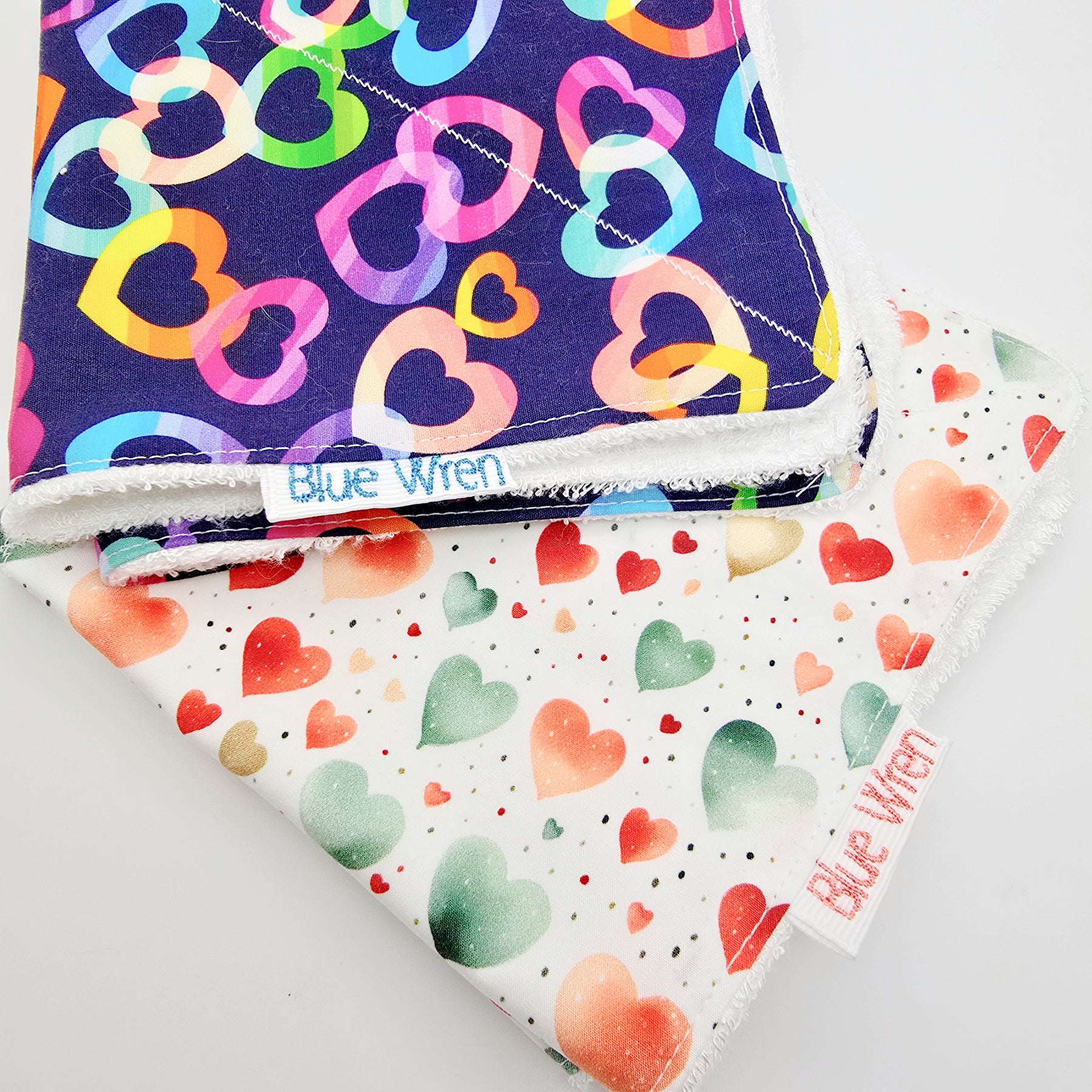 Two Heart Design Wash Cloths Gift Set and more