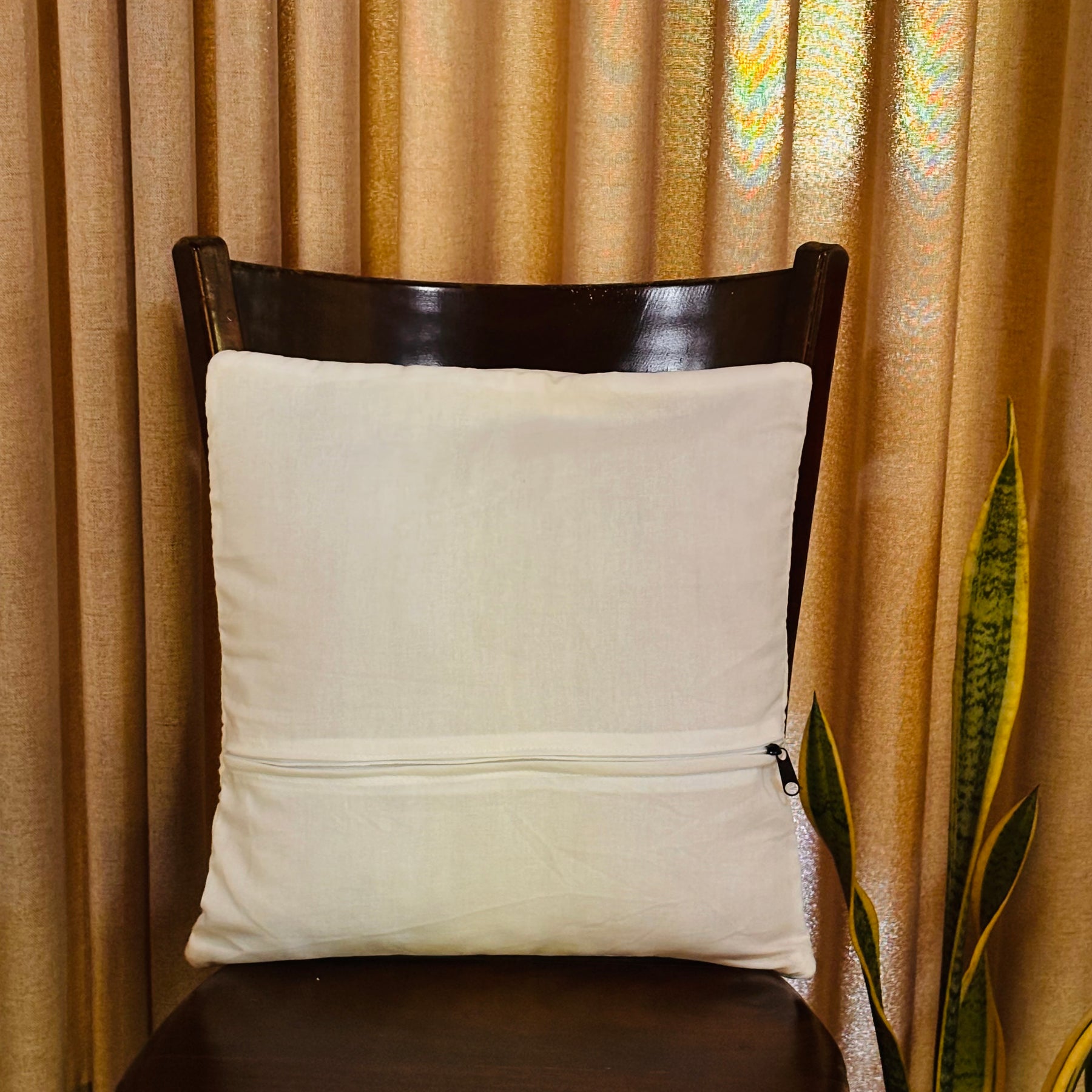 Lavender Embroidered Cushion/ Pillow Cover