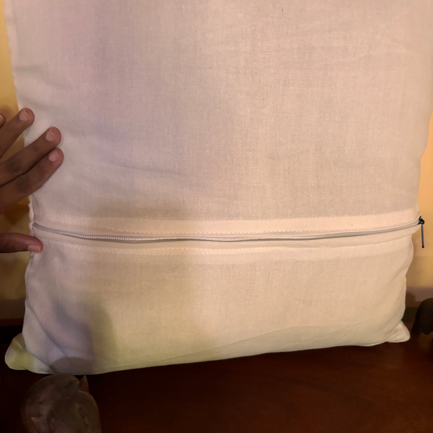 Lavender Embroidered Cushion/ Pillow Cover