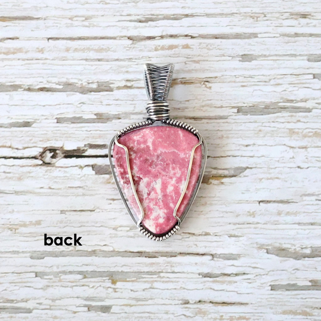 Sterling Silver Thulite Pendant ~ Talisman of Heartfelt Connection