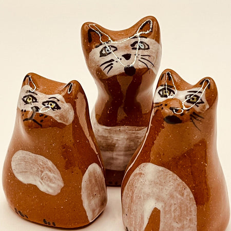 Terracotta cat set