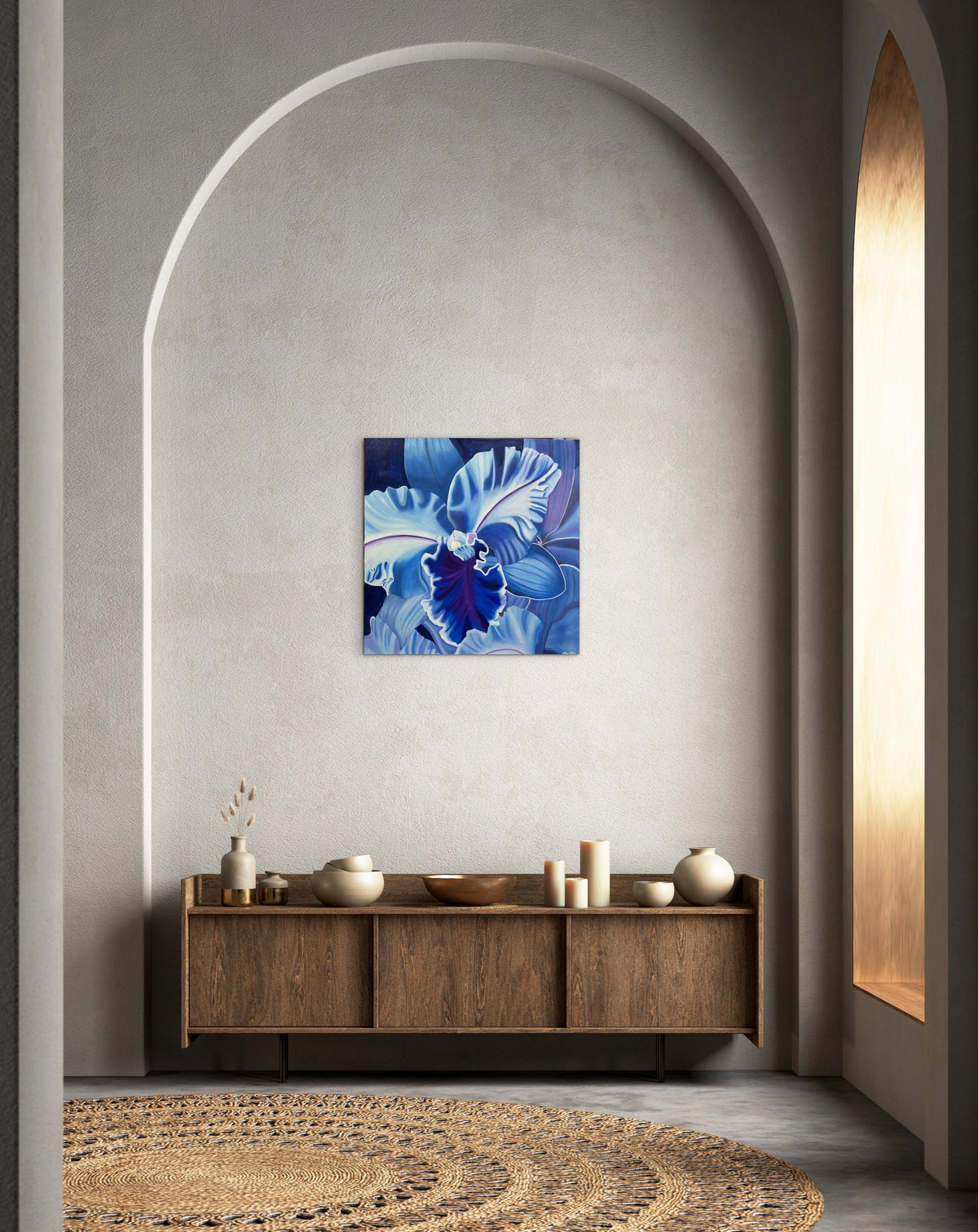 "Azure Whisper" - Orchid - Original Oil Painting - Hand Painted