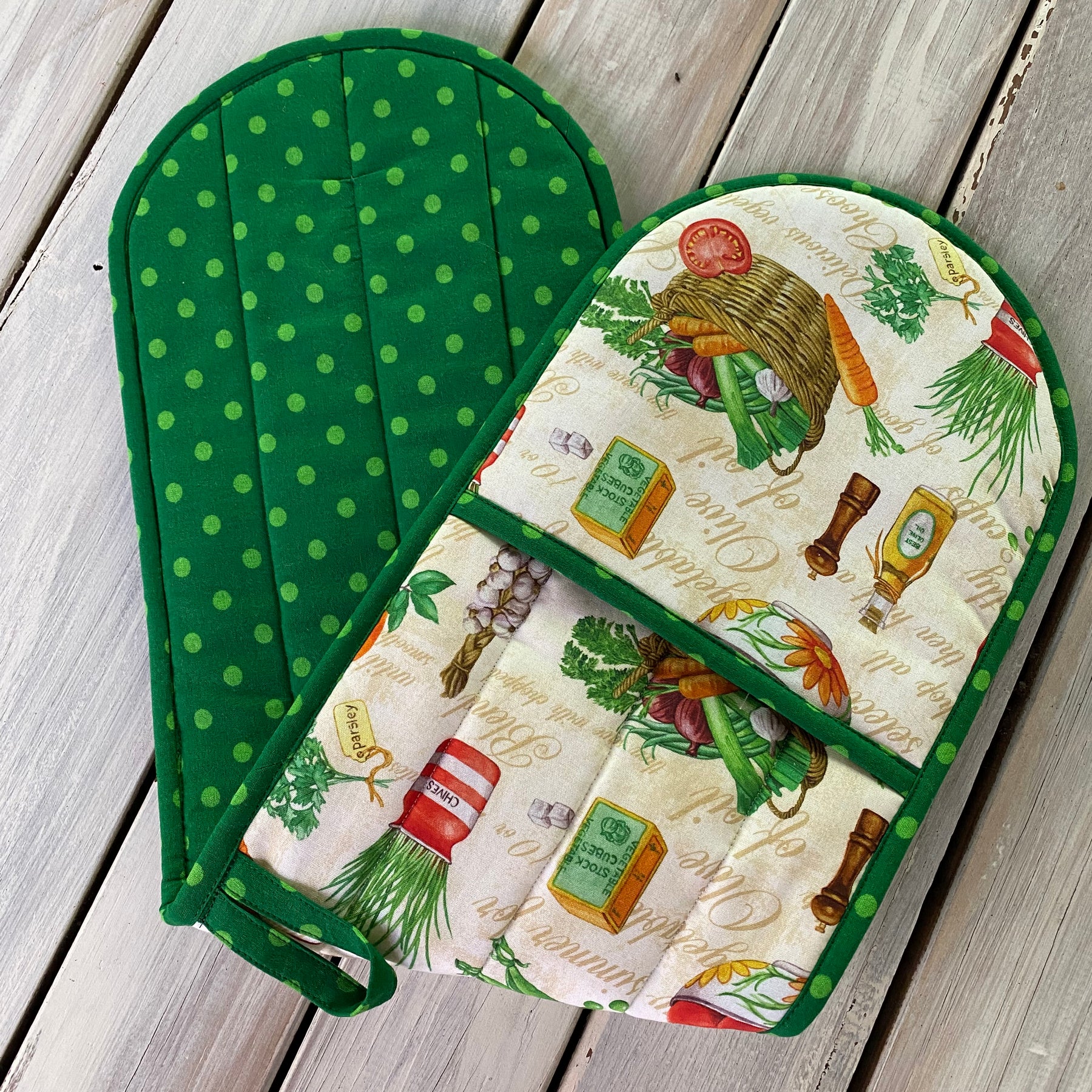 Kitchen Theme Double Oven Glove