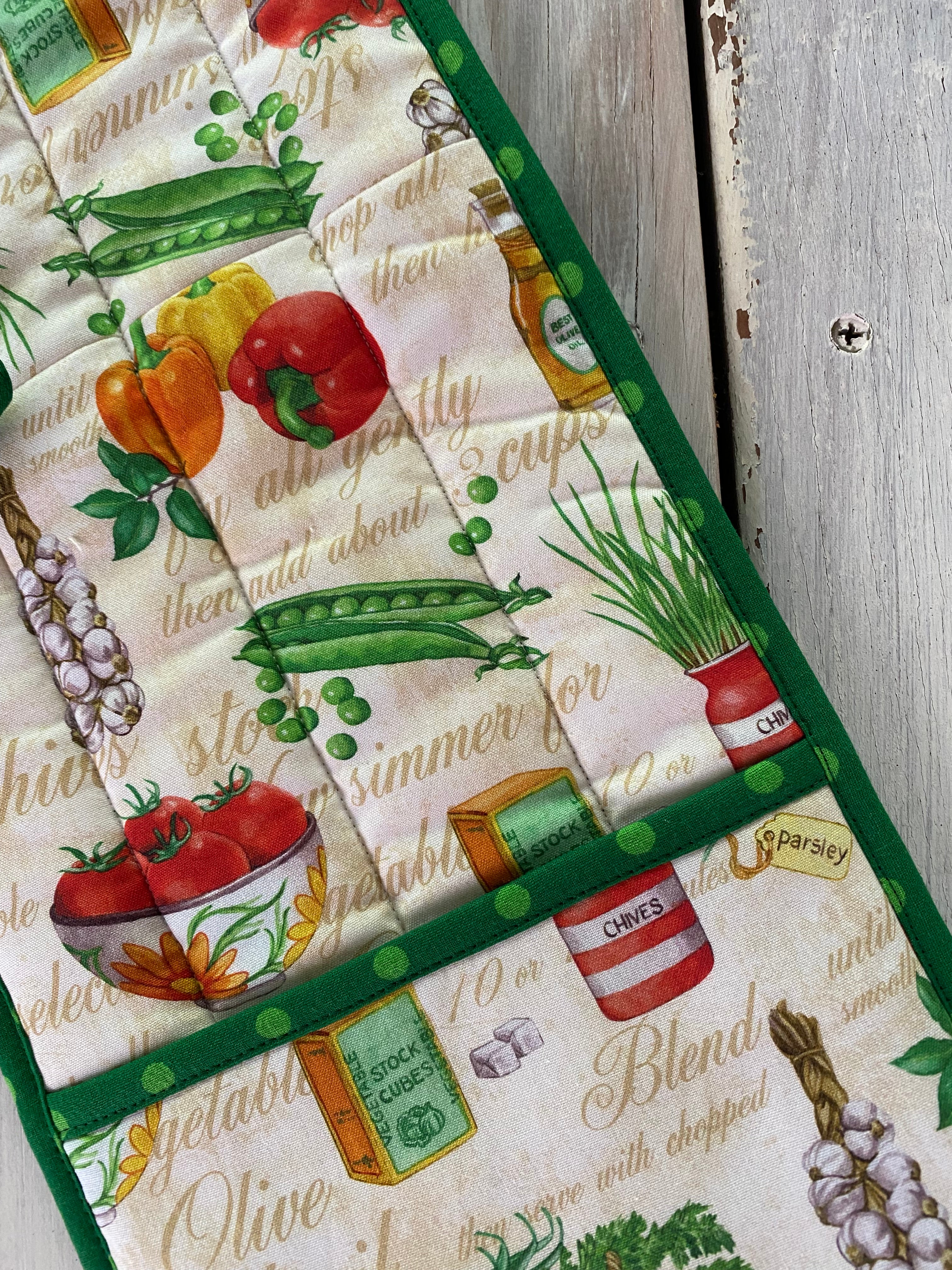 Kitchen Theme Double Oven Glove