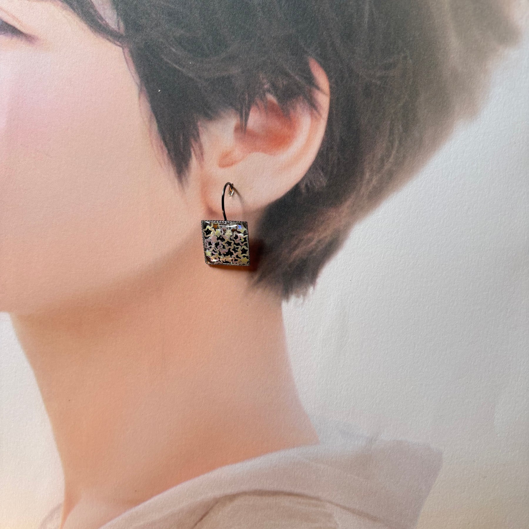 Square Resin earrings