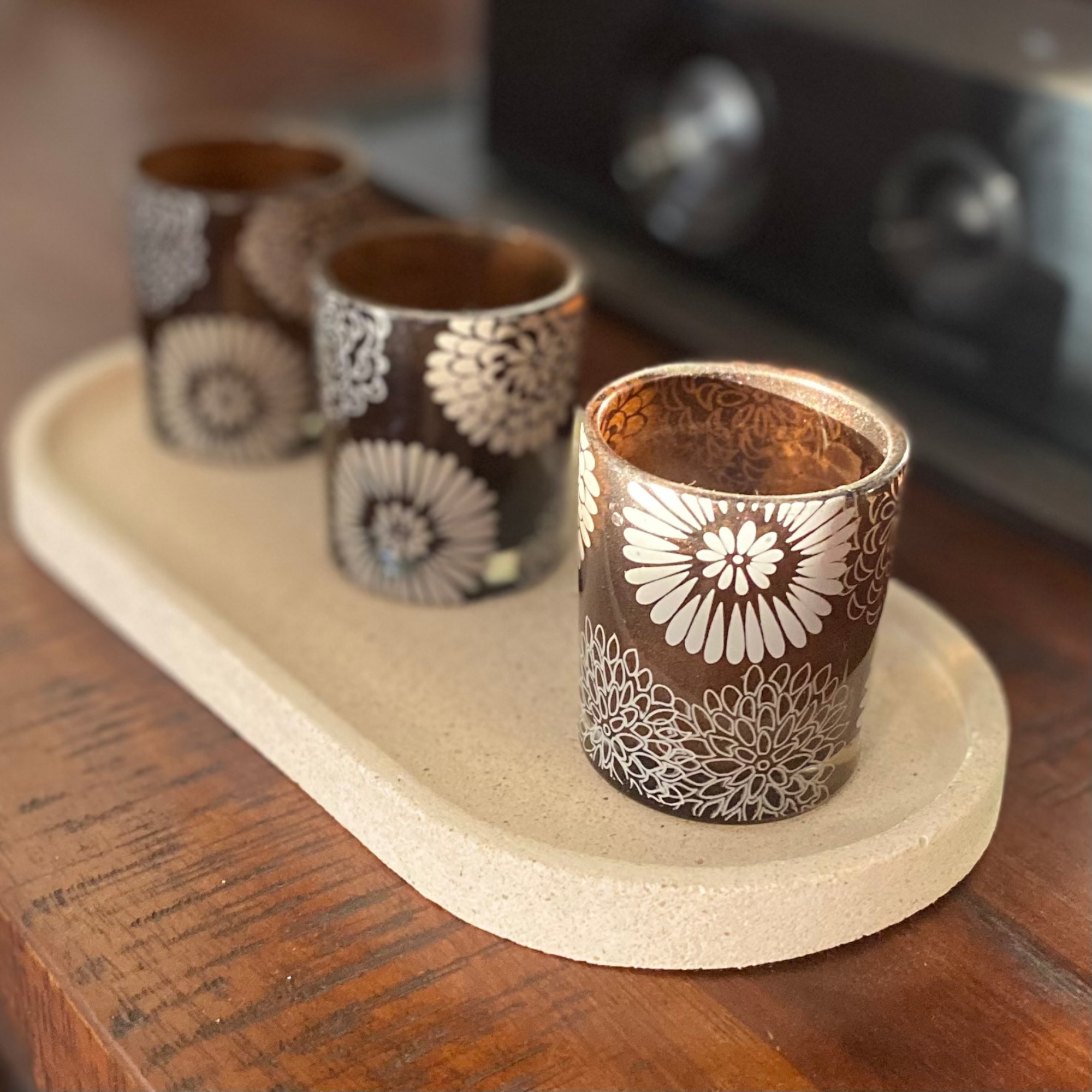 Oval tray | Large | Trinket tray | Catchall tray |Textured decor collection