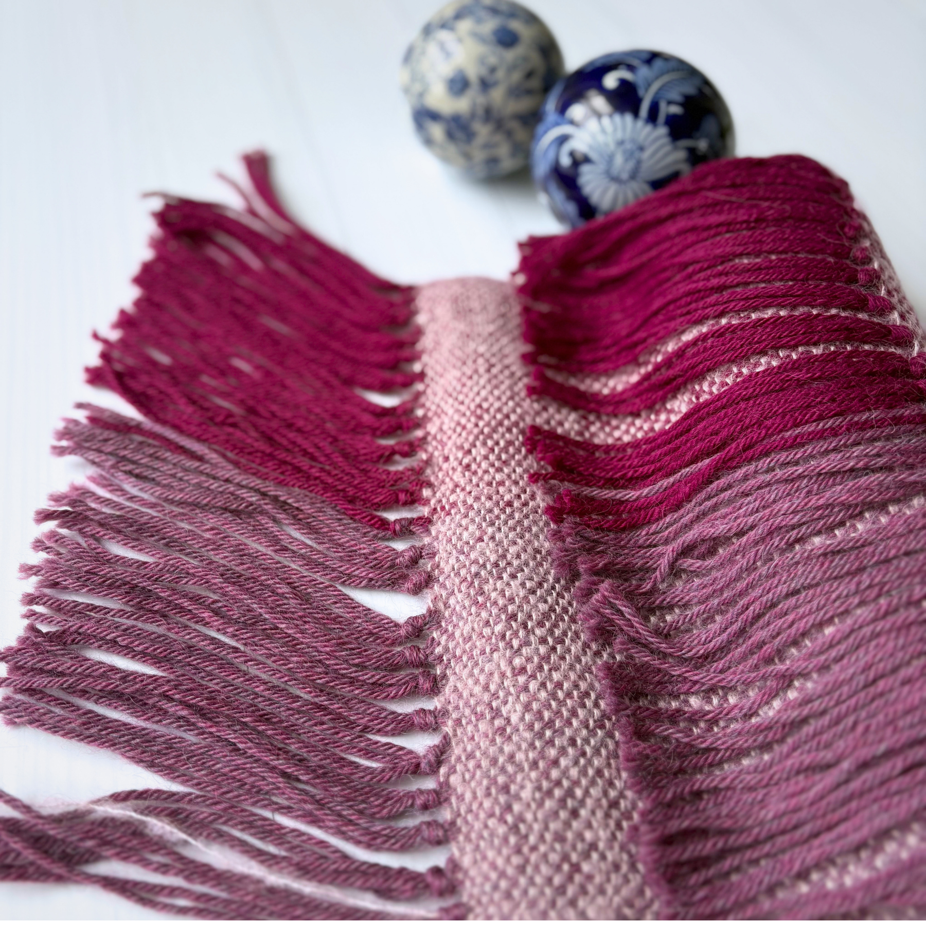 Handwoven scarf - alpaca/silk - purple - gorgeously fluffy and soft