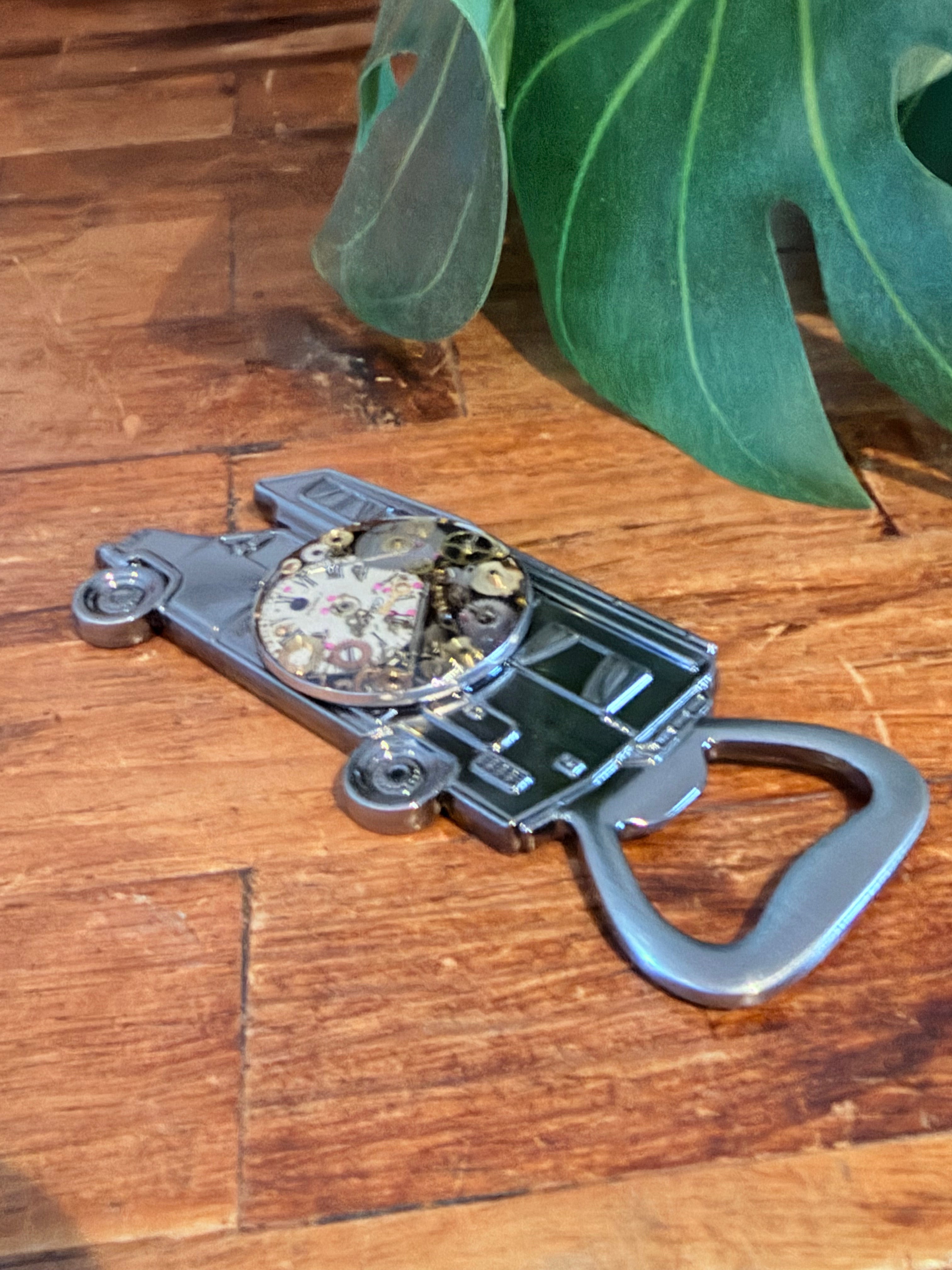Steampunk watch parts  bottle opener (Caravan)