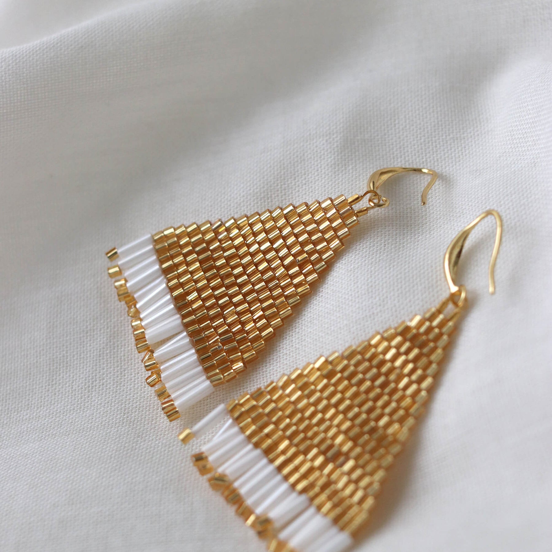 Geometric Woven Earrings