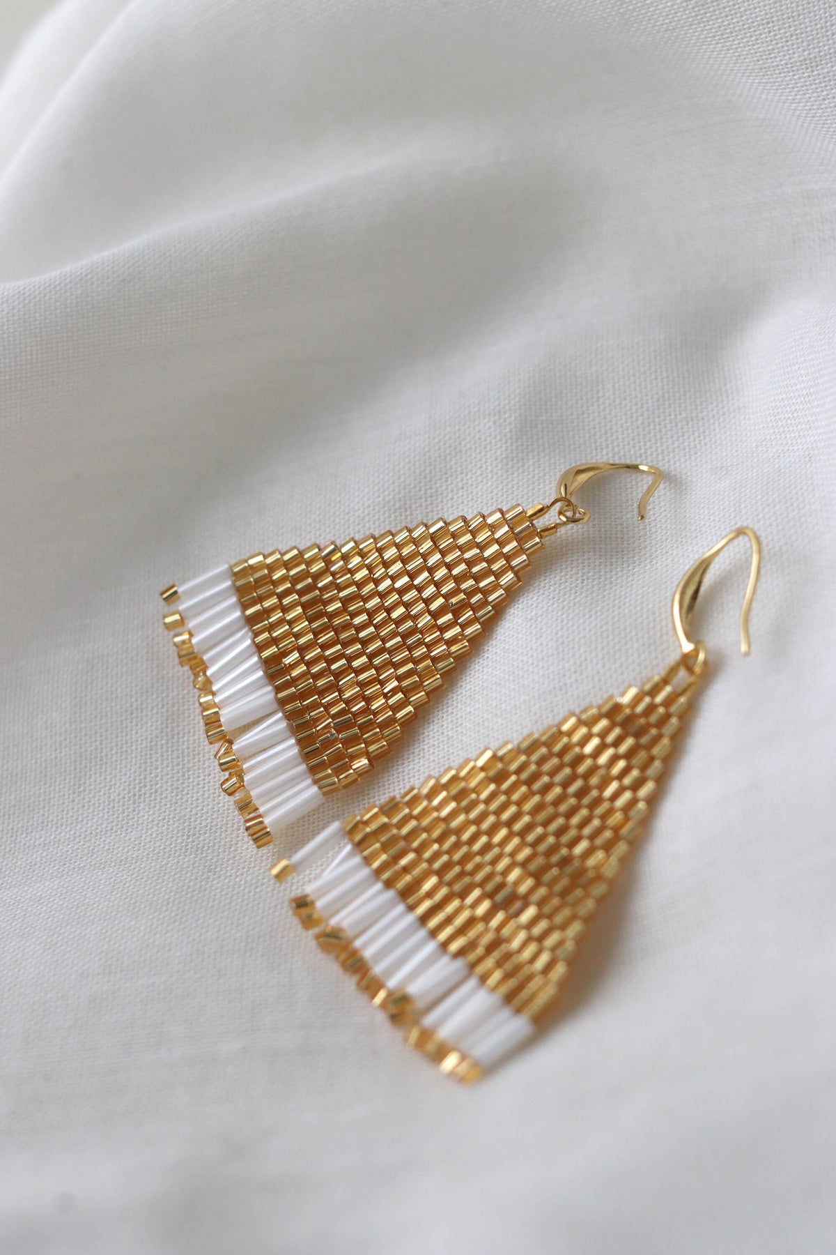 Geometric Woven Earrings