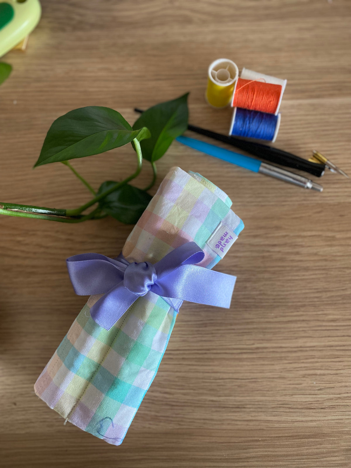 Rainbow Pencil Roll | Colourful Pencil Holder | Artist Organiser | Gift for Artists
