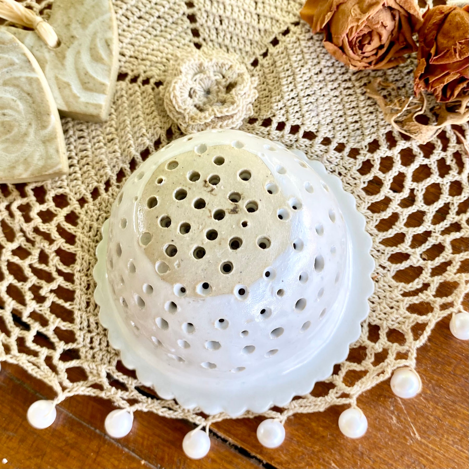 Ceramic Loose Leaf Tea Infuser|Strainer|Handmade Pottery