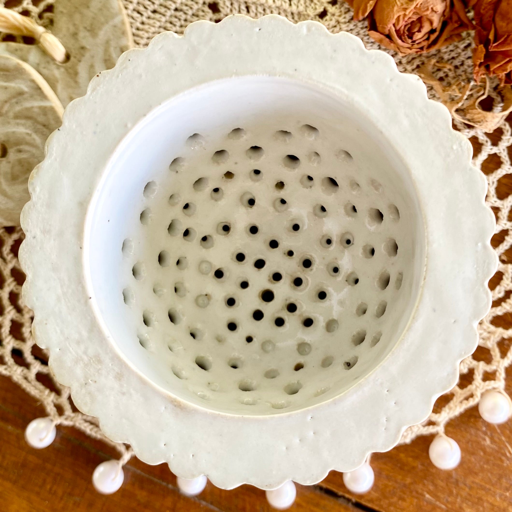 Ceramic Loose Leaf Tea Infuser|Strainer|Handmade Pottery