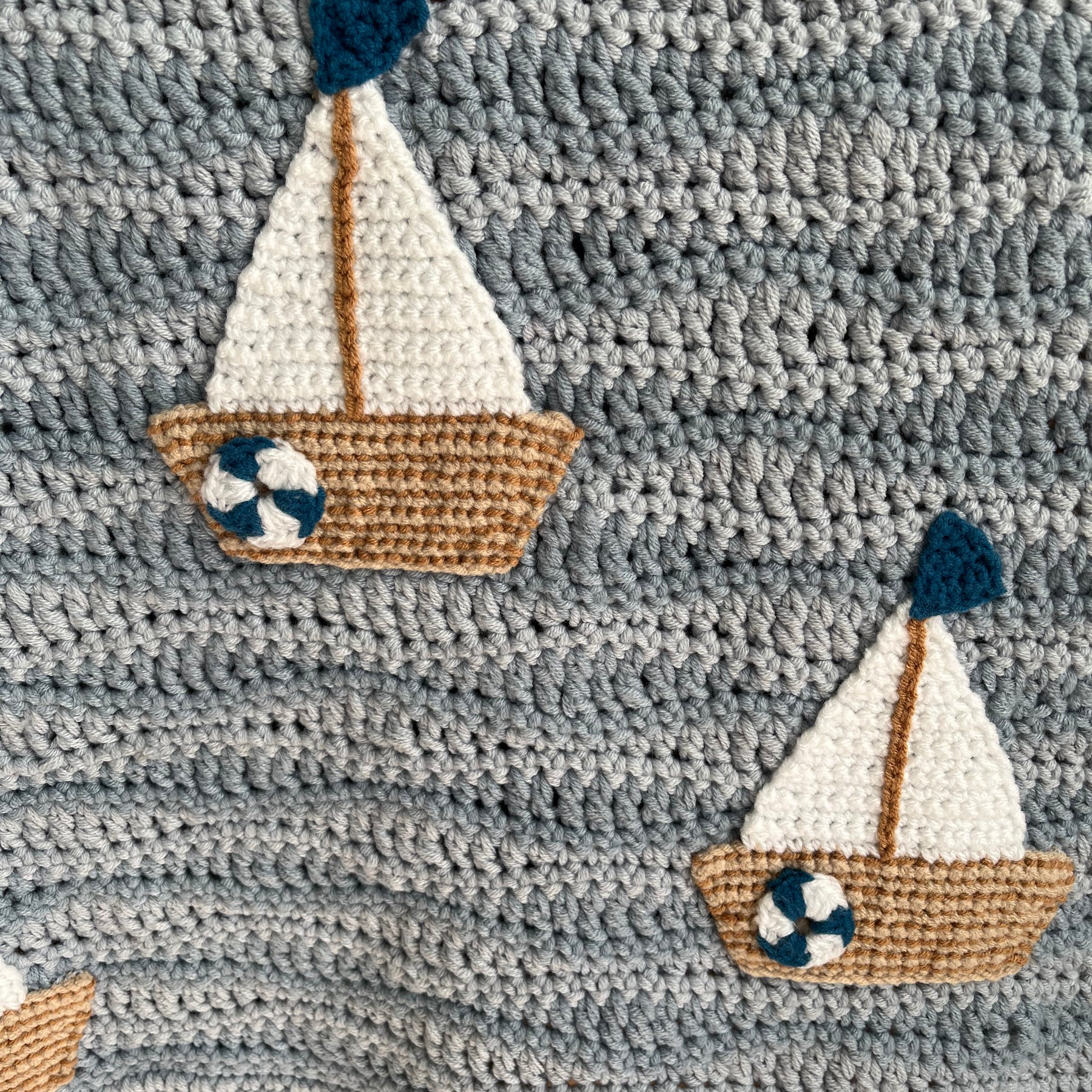 Sailing Boat Baby Blanket