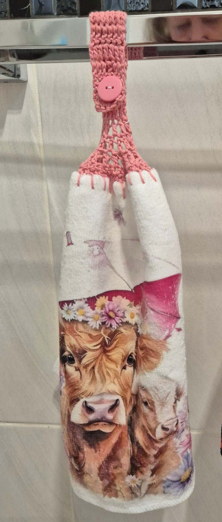 Crochet Double Thickness Hand Towel/Tea Towel