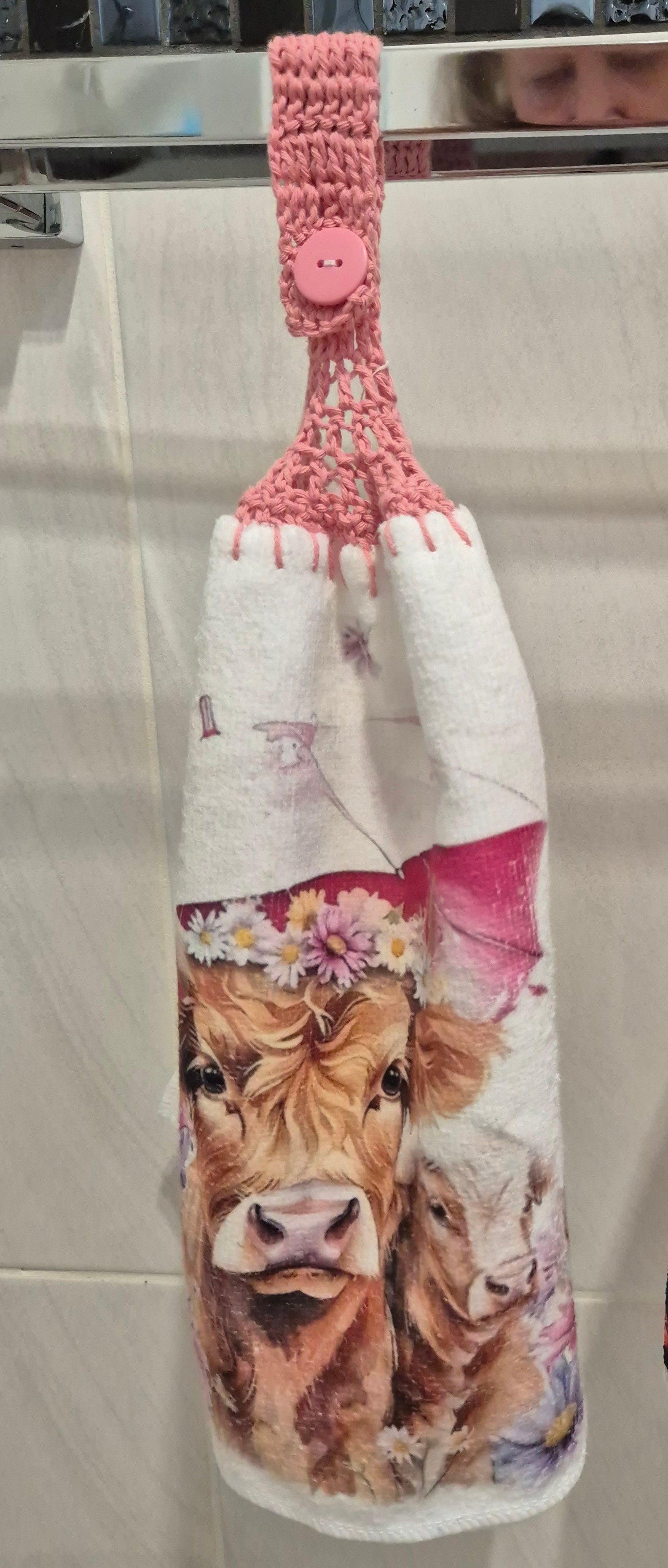 Crochet Double Thickness Hand Towel/Tea Towel