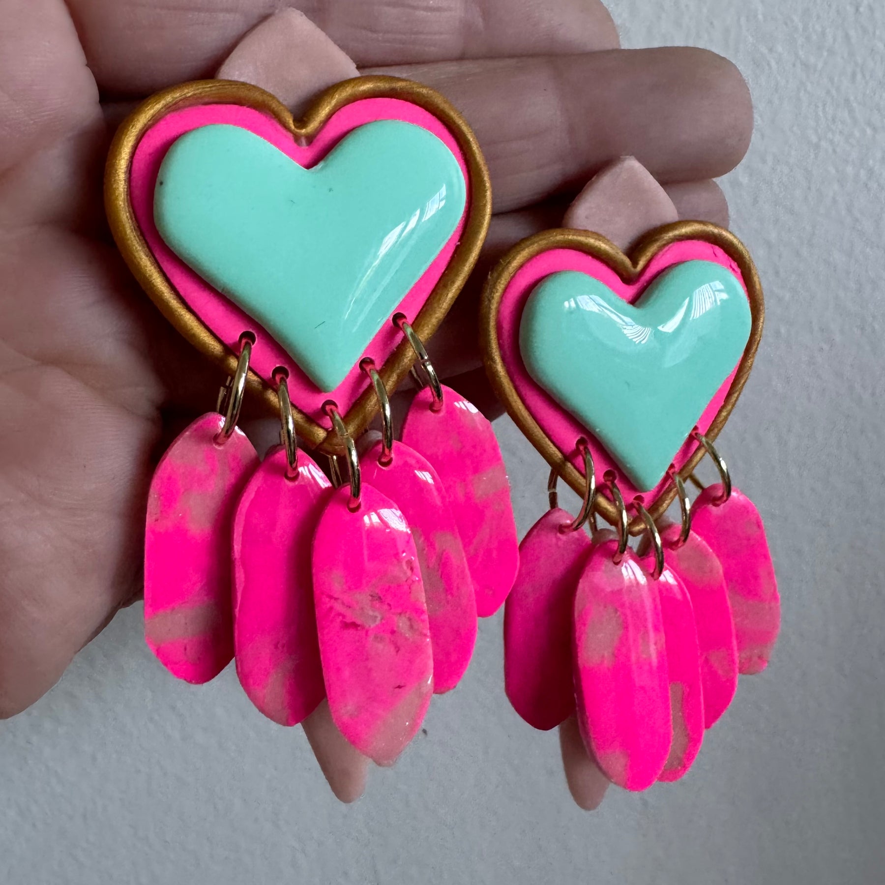 Tutu polymer clay earrings