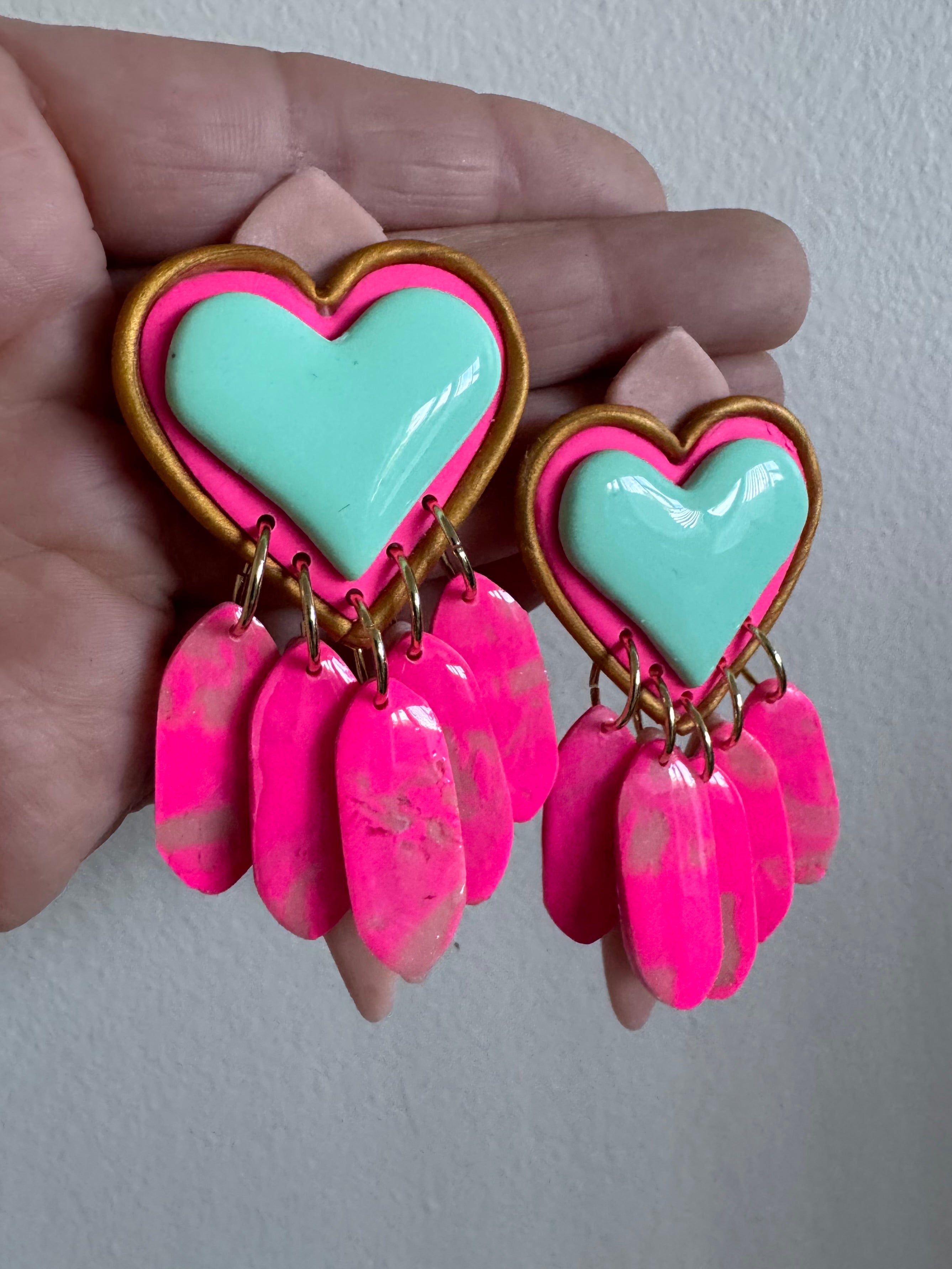 Tutu polymer clay earrings