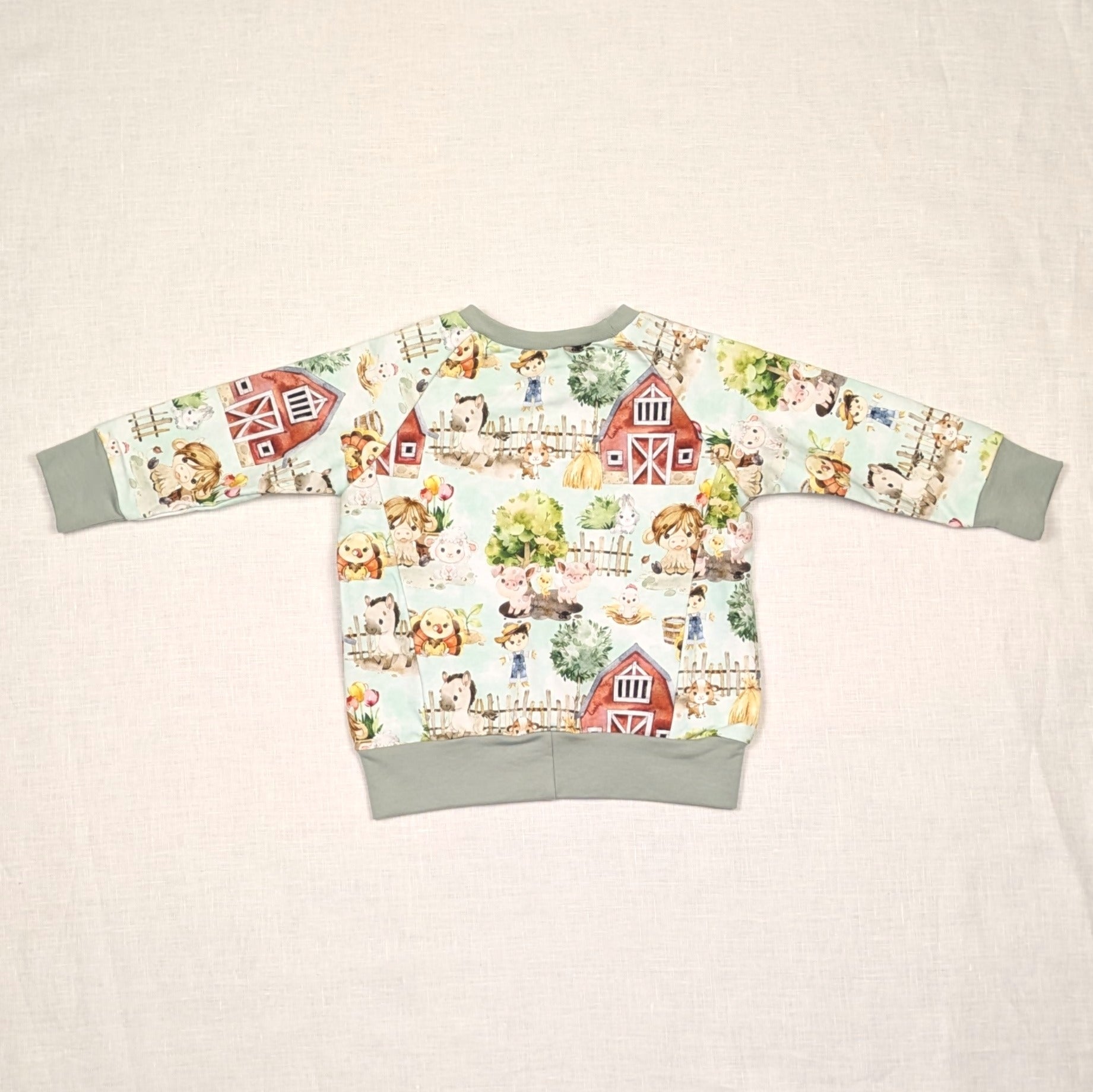 Handmade Jumper for active kids | Farm Yard Collection | sizes 1-5