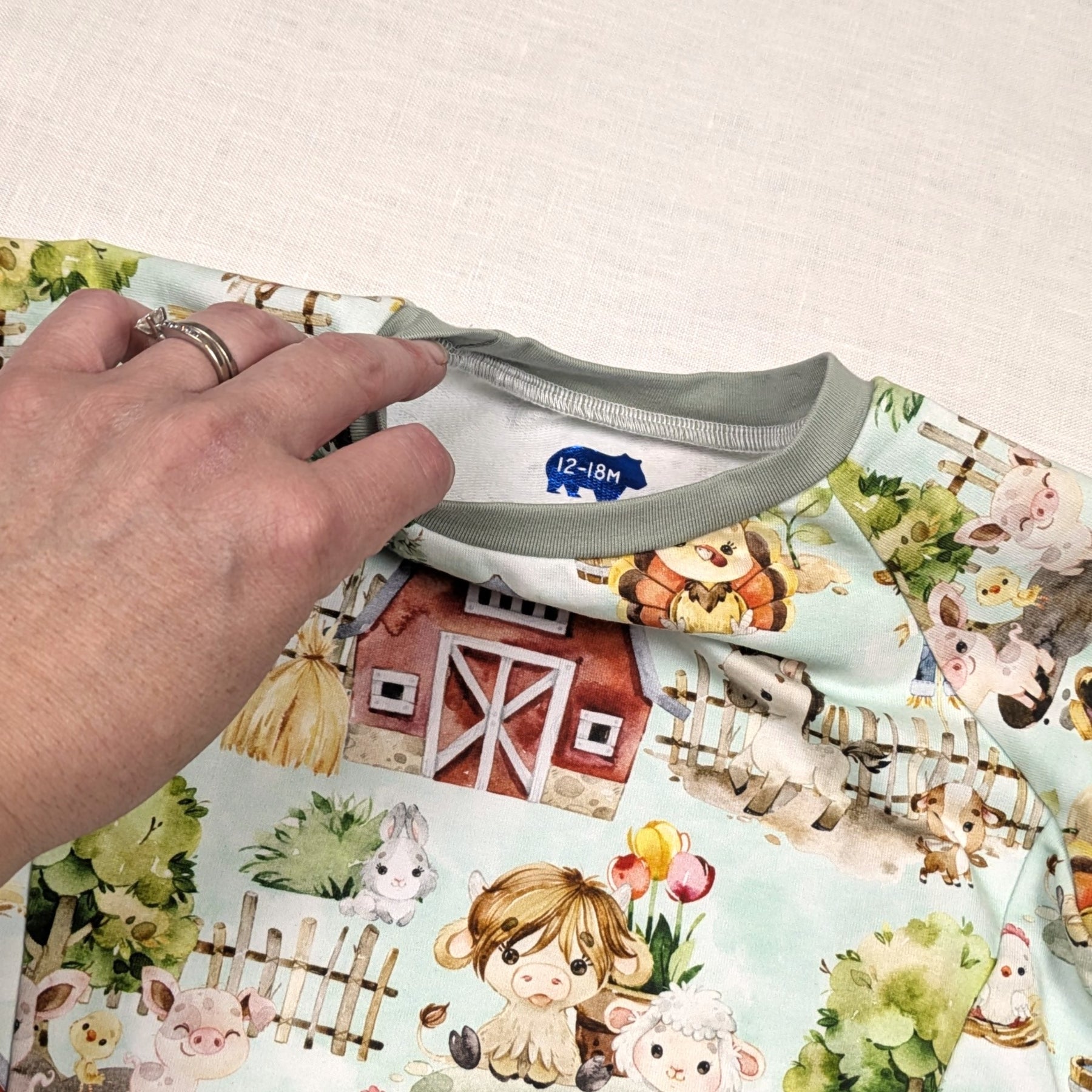 Handmade Jumper for active kids | Farm Yard Collection | sizes 1-5