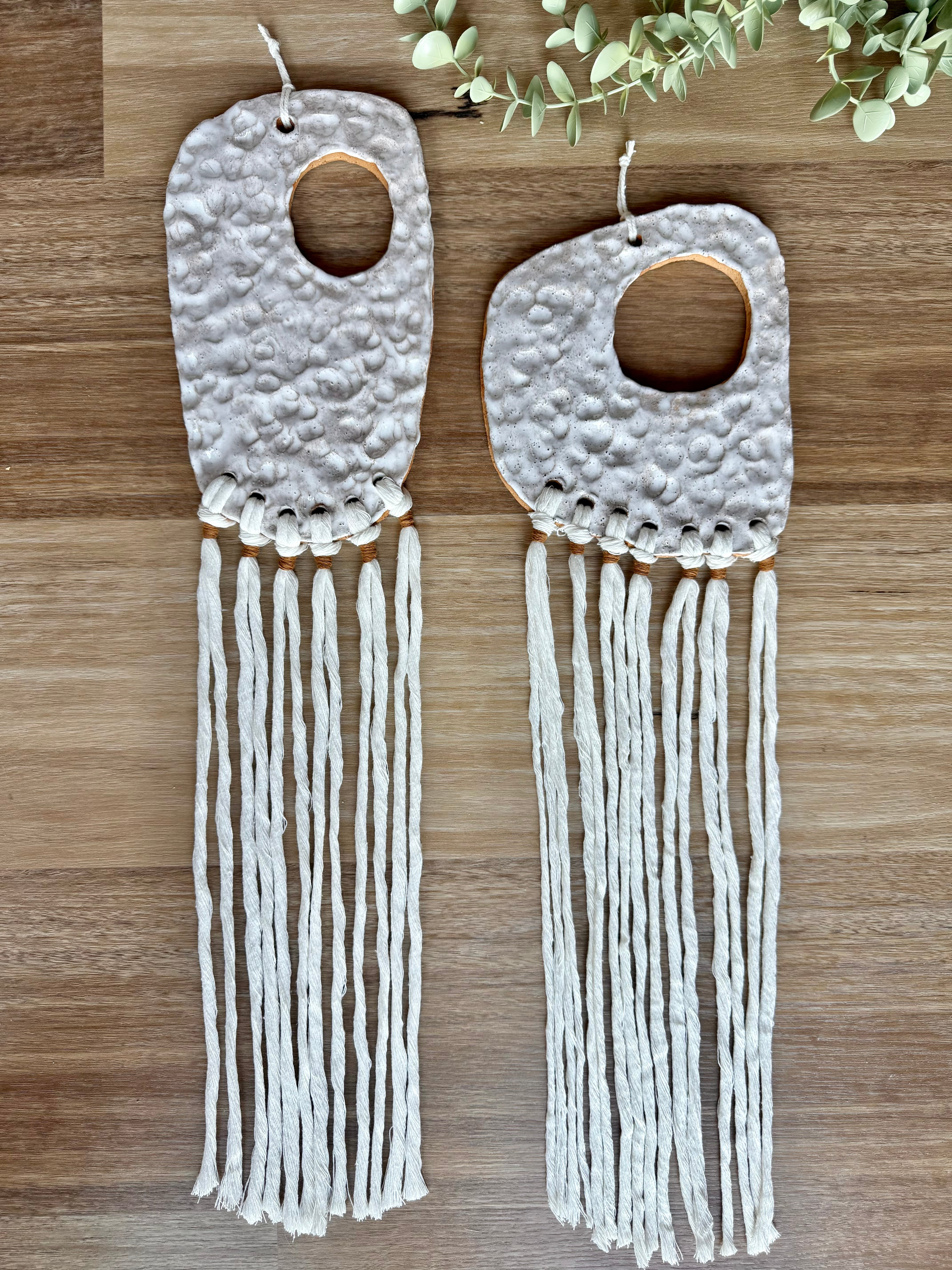 Pair of Ceramic Wall Hangings
