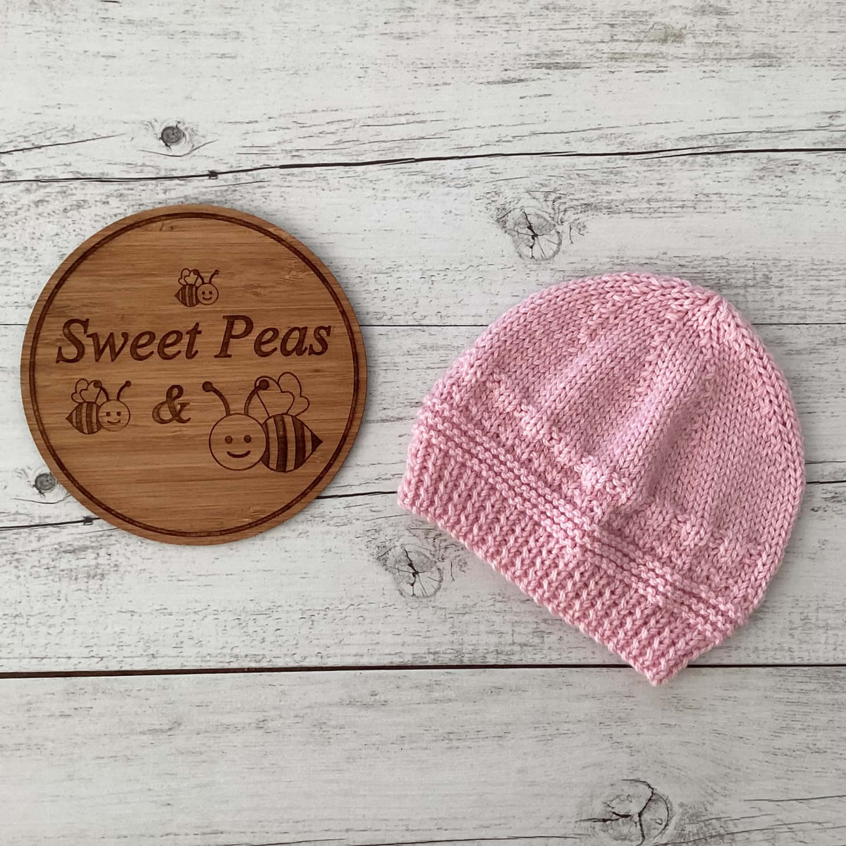 Hand Knitted Baby Set Cardigan & Hat