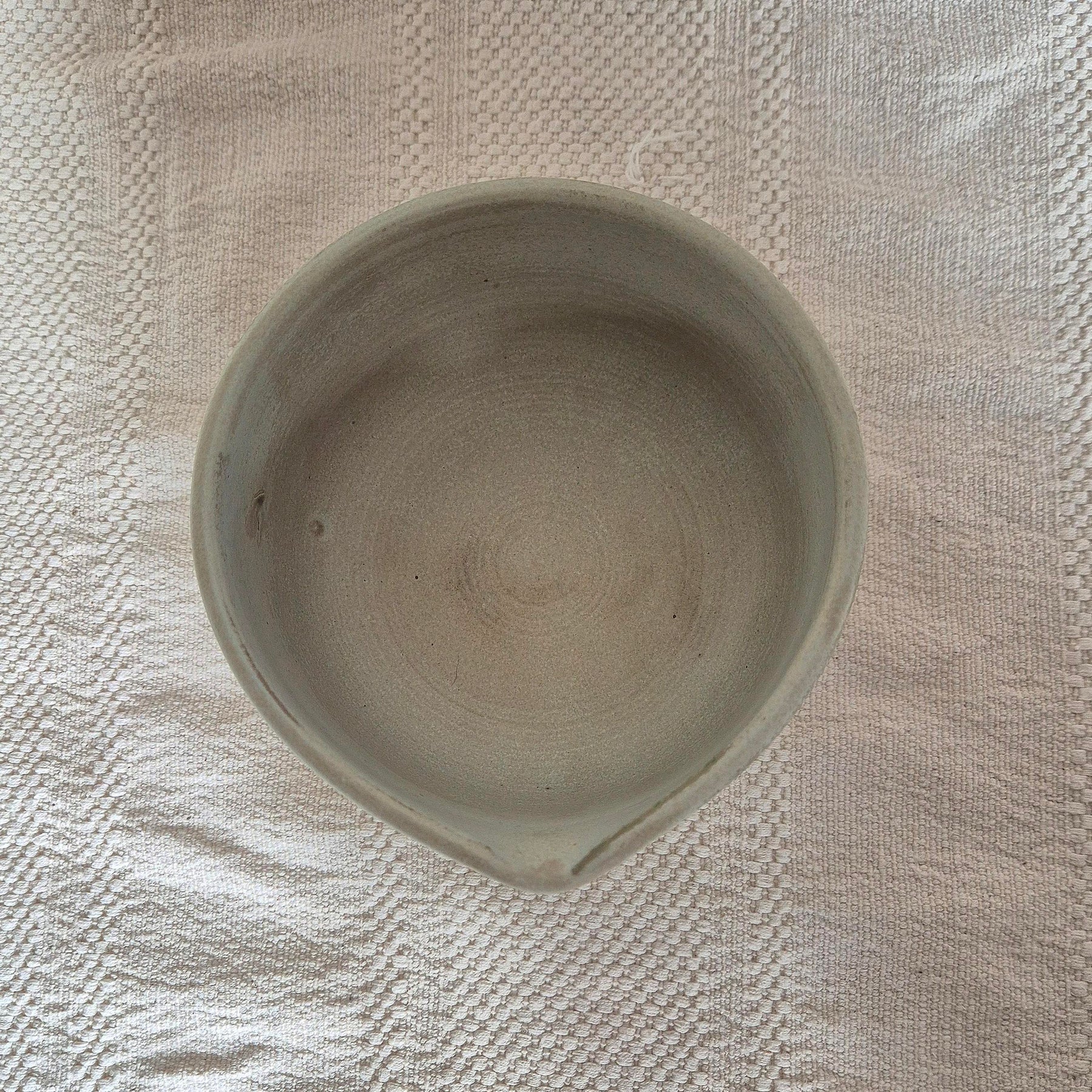 Dusky Eggshell Matcha Bowl