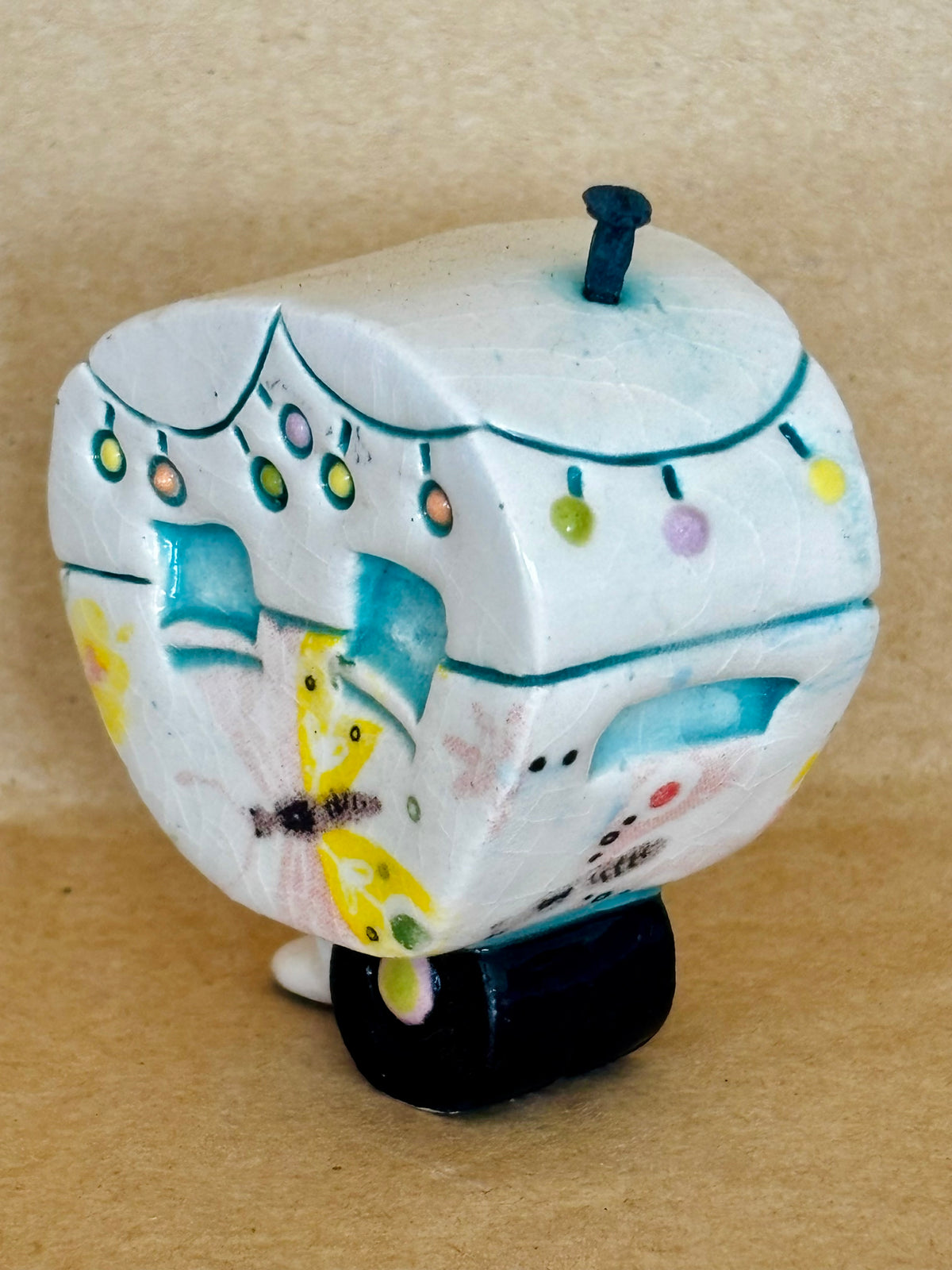 Small Retro Collectable Ceramic Caravan 13