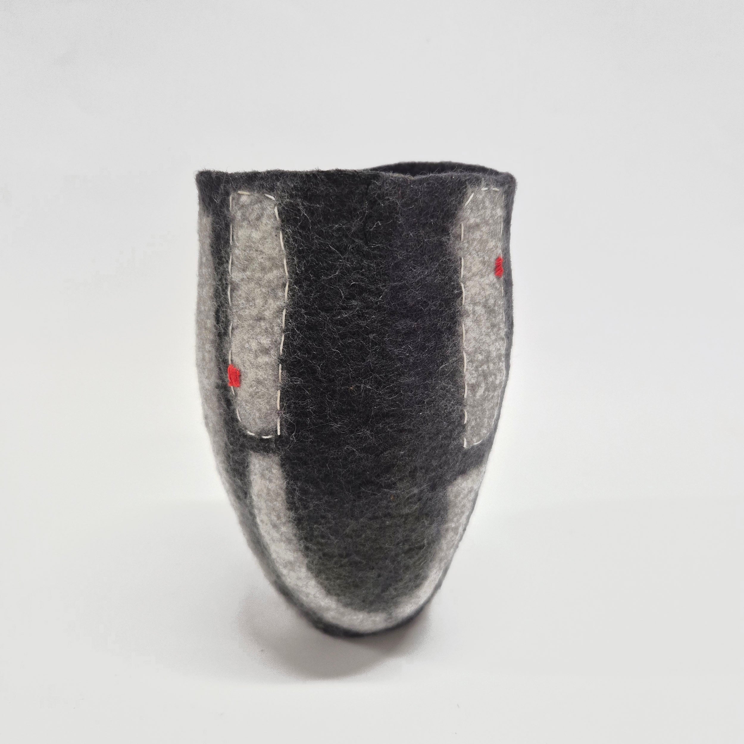 Modern Textile Art Vase - Felt Vessel