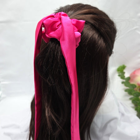 Satin Scrunchie Bow, Handmade Hair Ties, Handmade Accessories