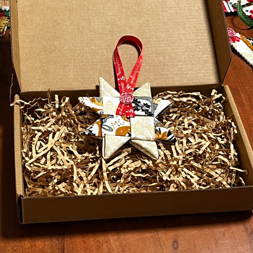 Handmade | Fabric Christmas Decorations | pack of 5 | reusable
