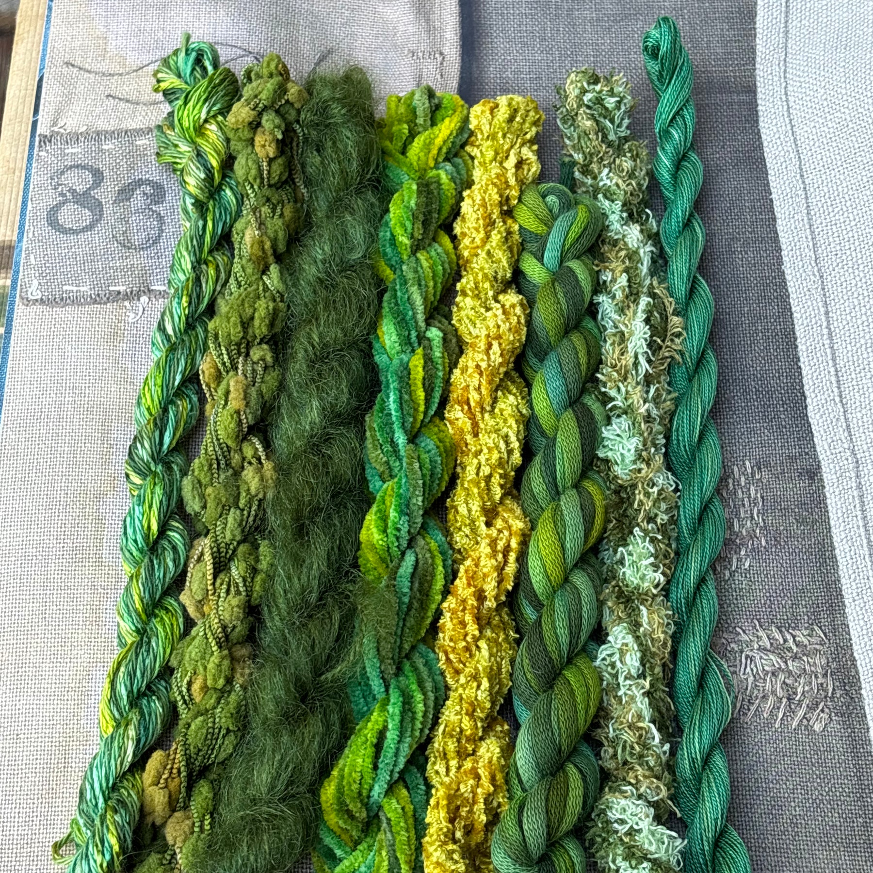 Moss Garden Embroidery Thread Collection