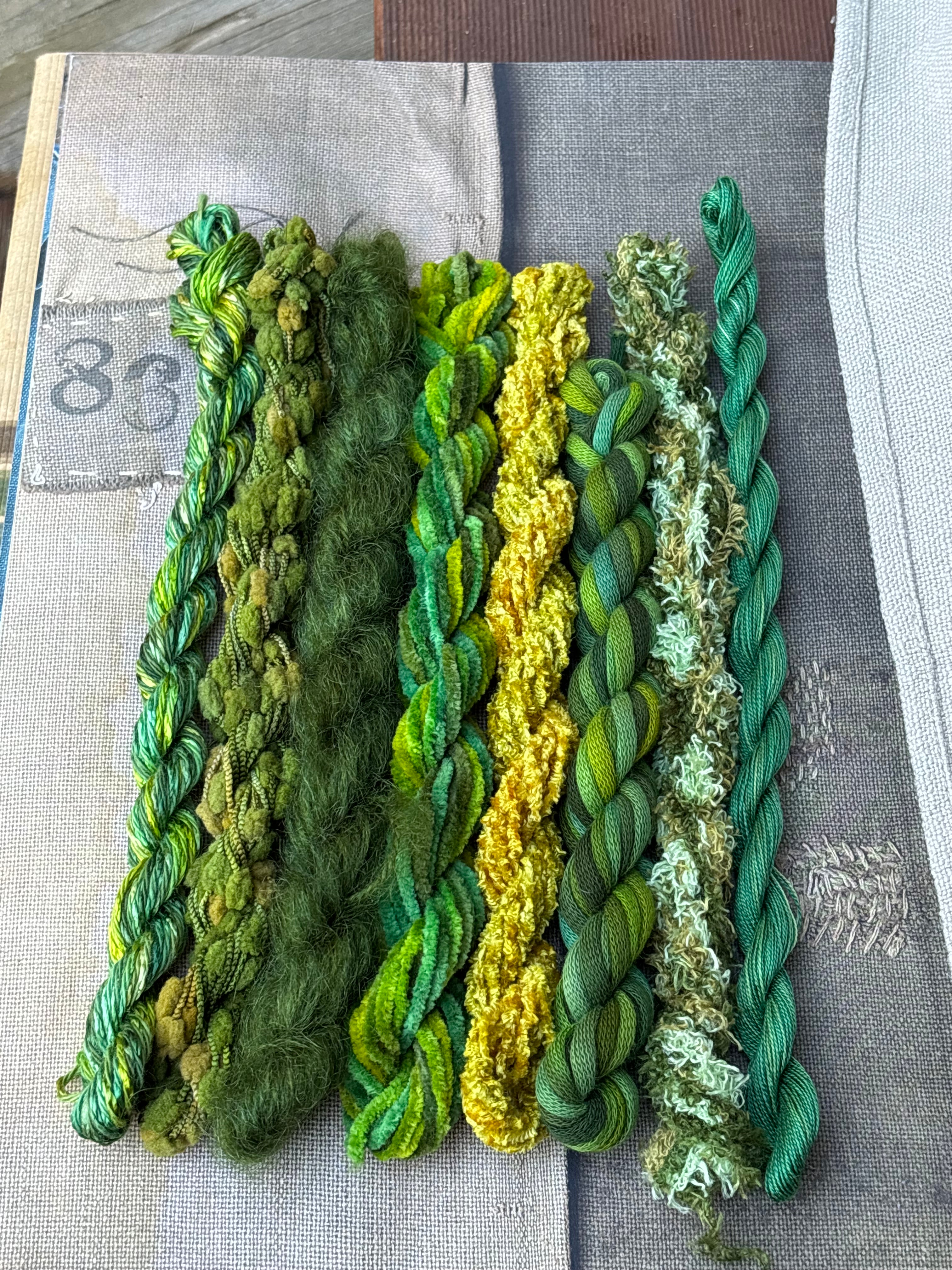 Moss Garden Embroidery Thread Collection