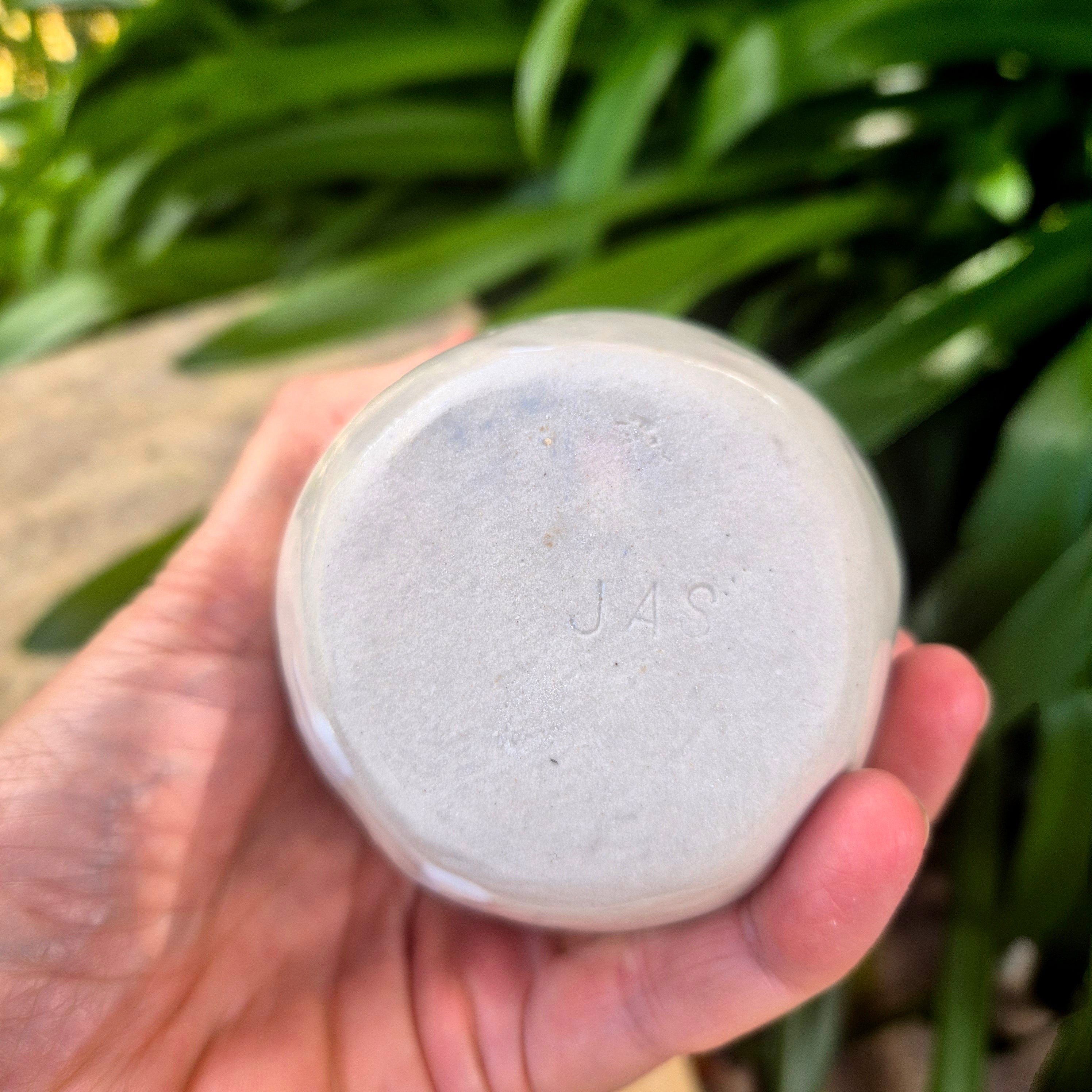 White Bud Vase - Handmade Posy Vase - Elegance