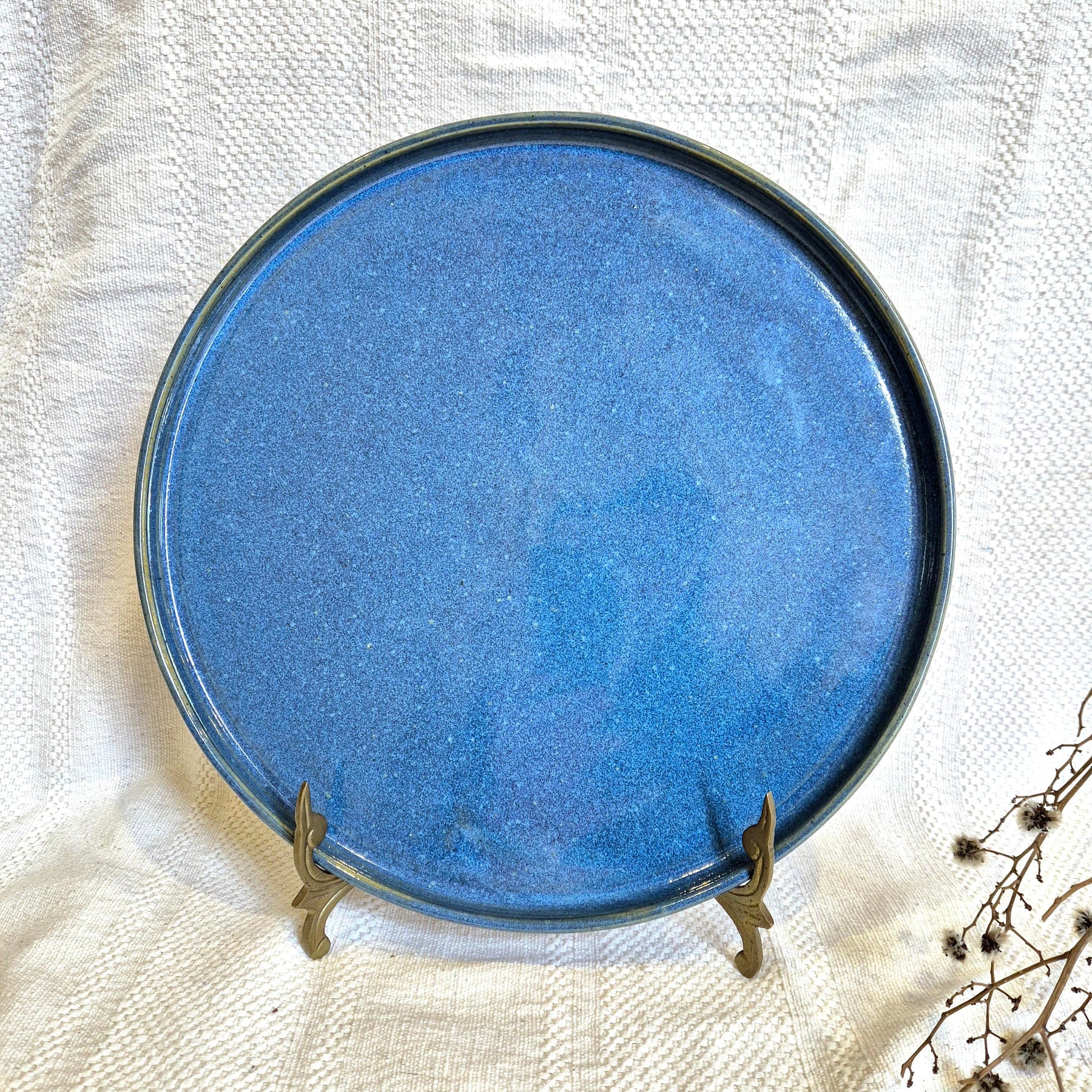 Blue Ceramic Platter