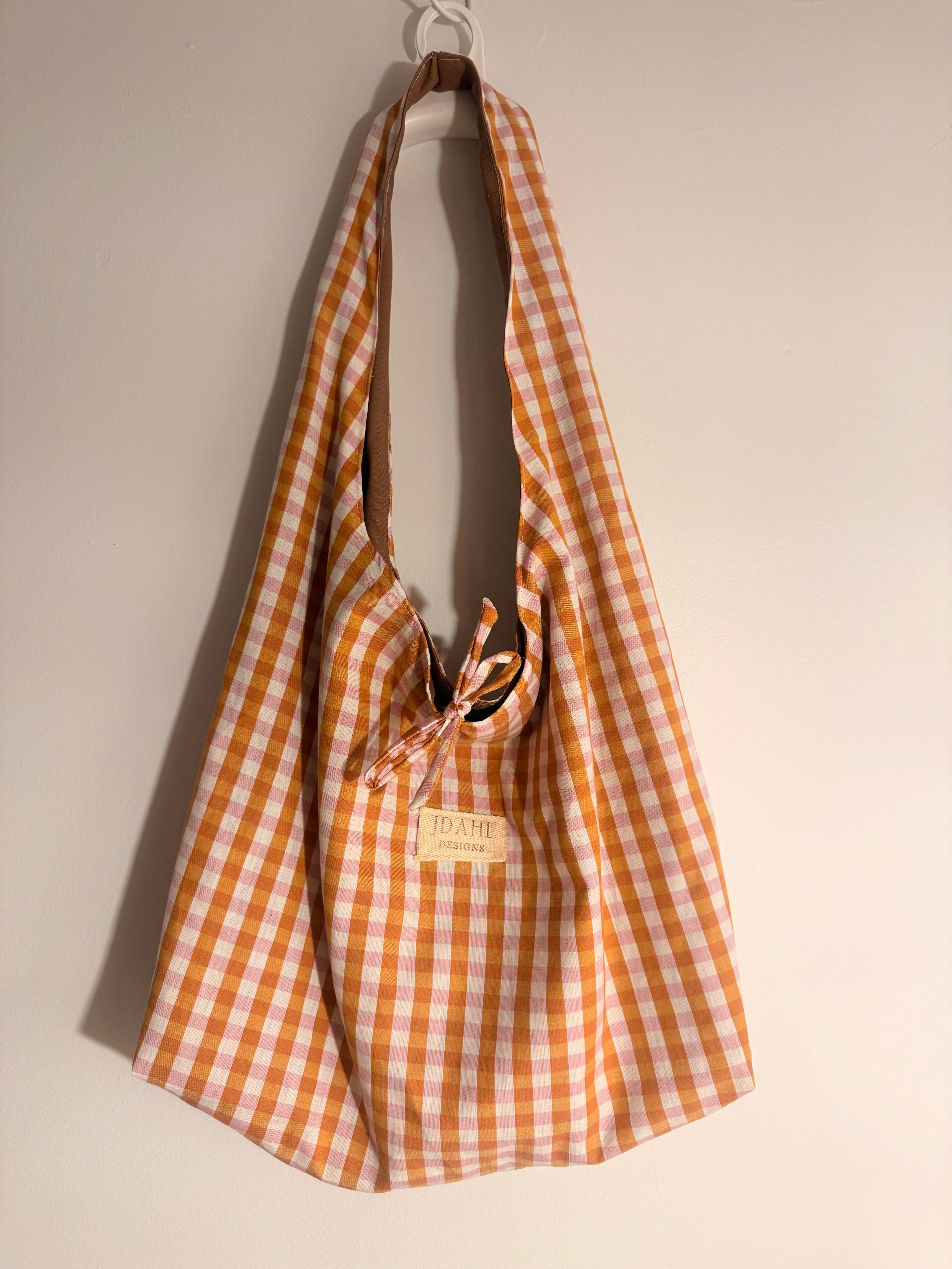 Handmade Gingham Shoulder Bag