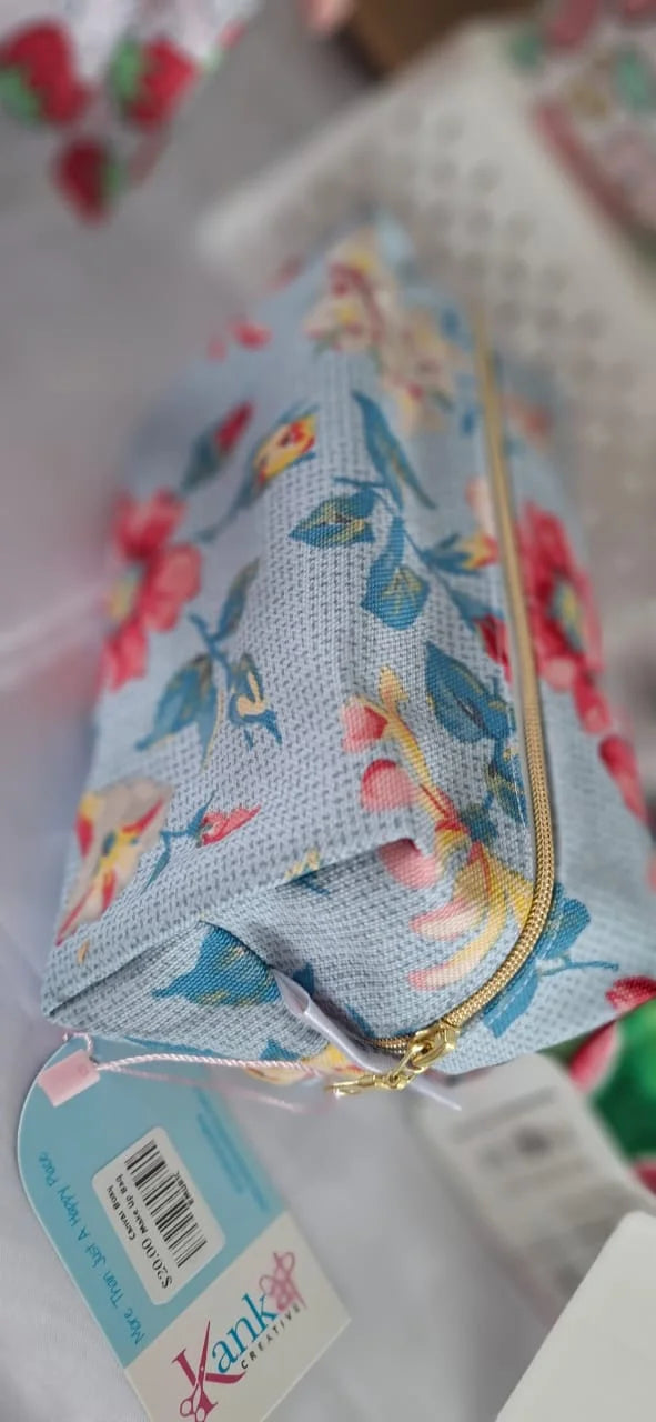 Canvas Boxy Make Up Bag