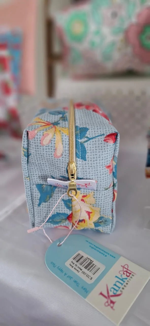Canvas Boxy Make Up Bag