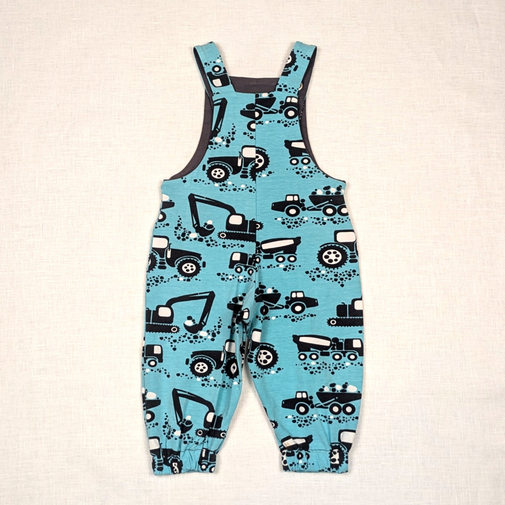 Handmade Long Overalls for active kids | Paapii Trucks Collection | size 00