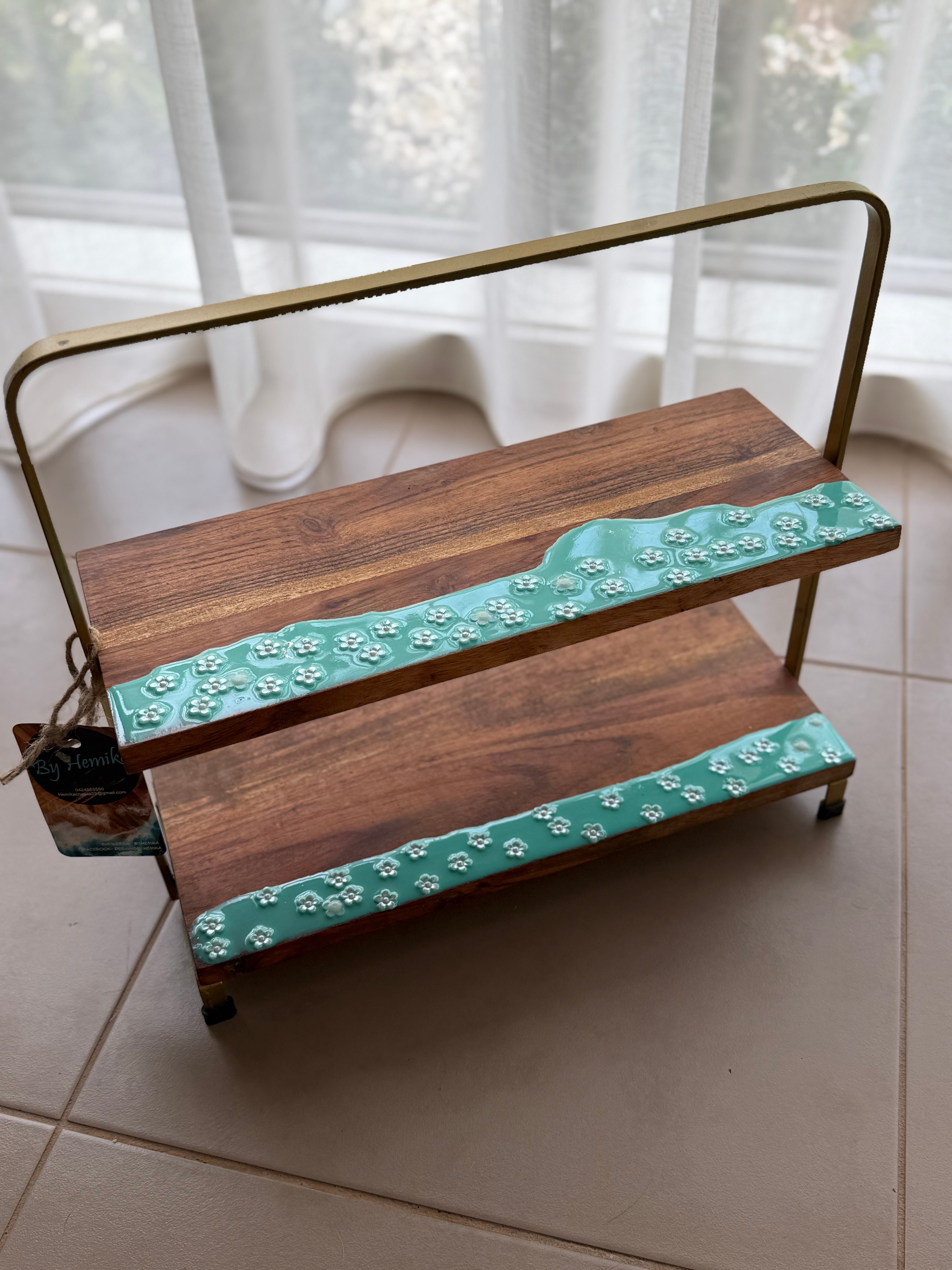 Tiffany’s breakfast | breakfast platter | 2 tier serving board | serve board | tapas | Charcuterie board | gift ideas | Christmas gift | wedding gift | homewares