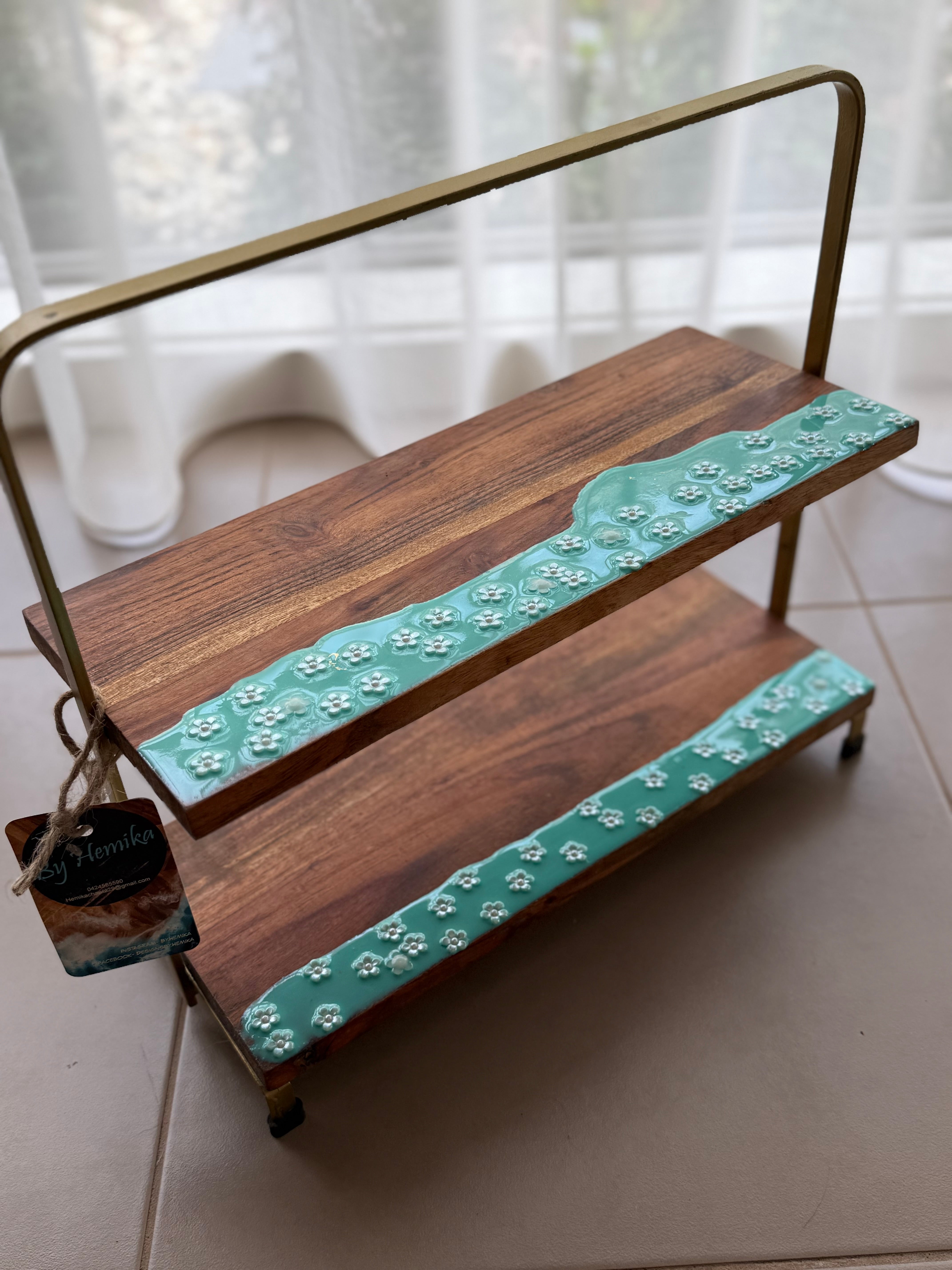 Tiffany’s breakfast | breakfast platter | 2 tier serving board | serve board | tapas | Charcuterie board | gift ideas | Christmas gift | wedding gift | homewares