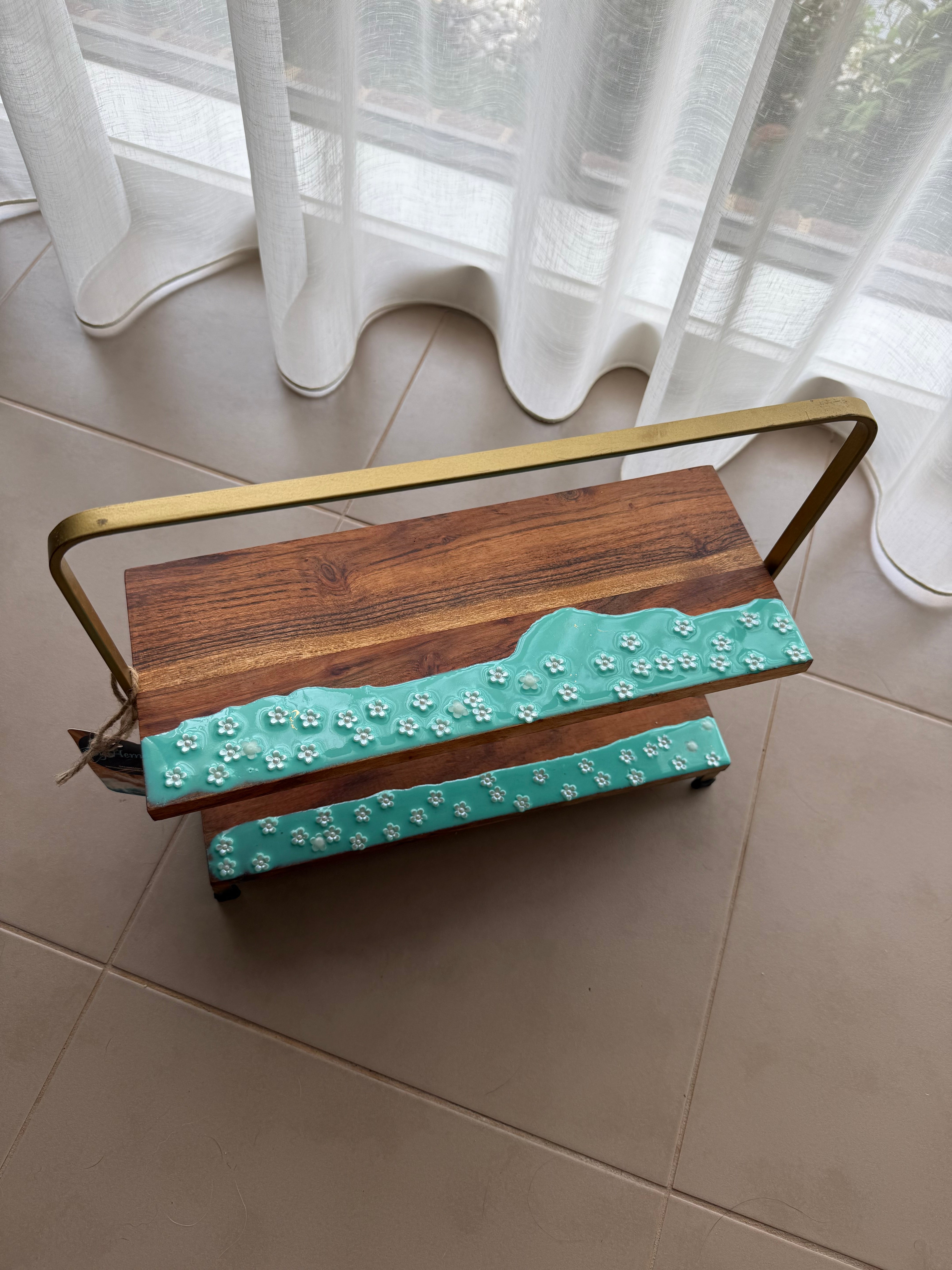 Tiffany’s breakfast | breakfast platter | 2 tier serving board | serve board | tapas | Charcuterie board | gift ideas | Christmas gift | wedding gift | homewares