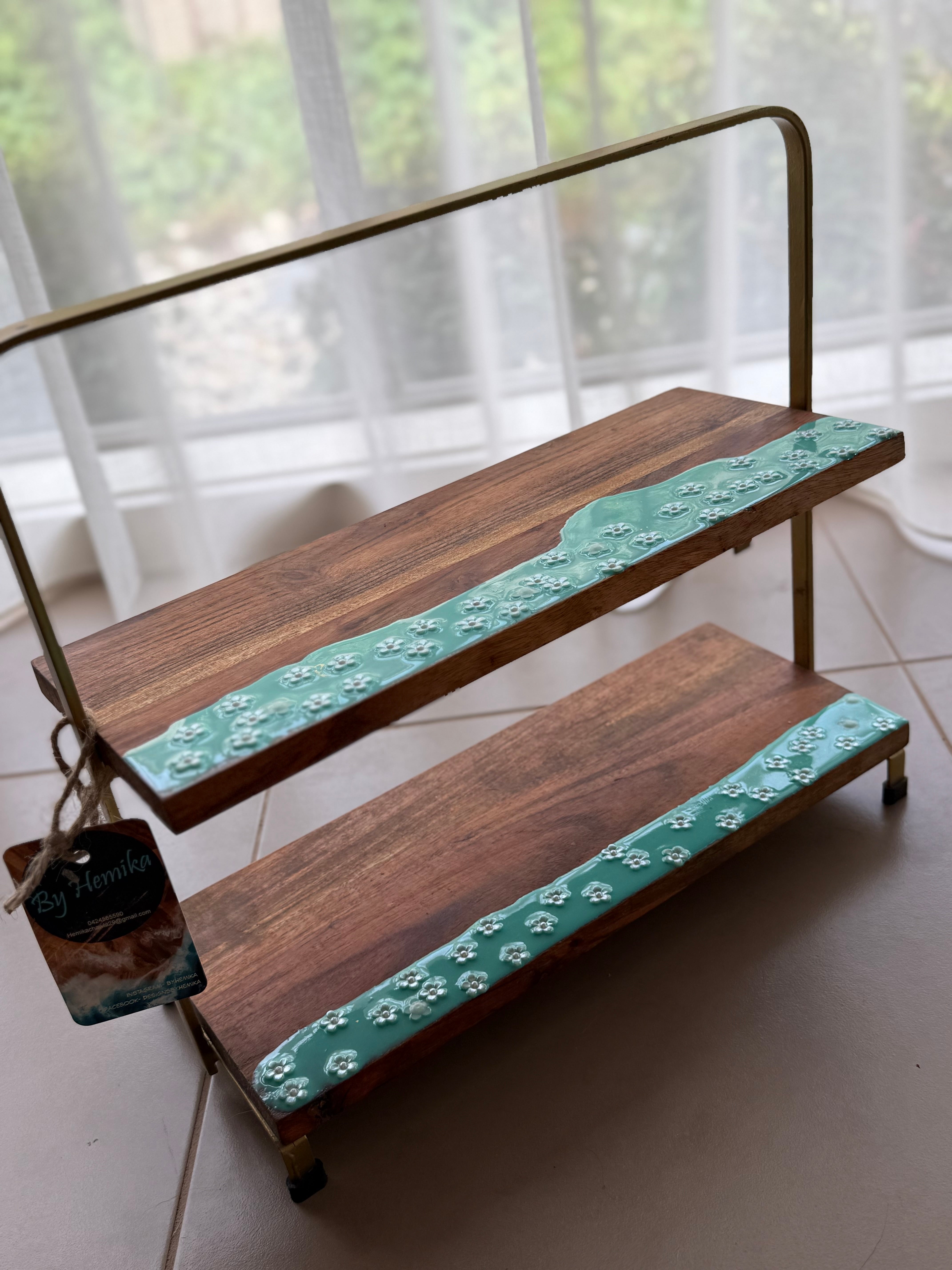 Tiffany’s breakfast | breakfast platter | 2 tier serving board | serve board | tapas | Charcuterie board | gift ideas | Christmas gift | wedding gift | homewares