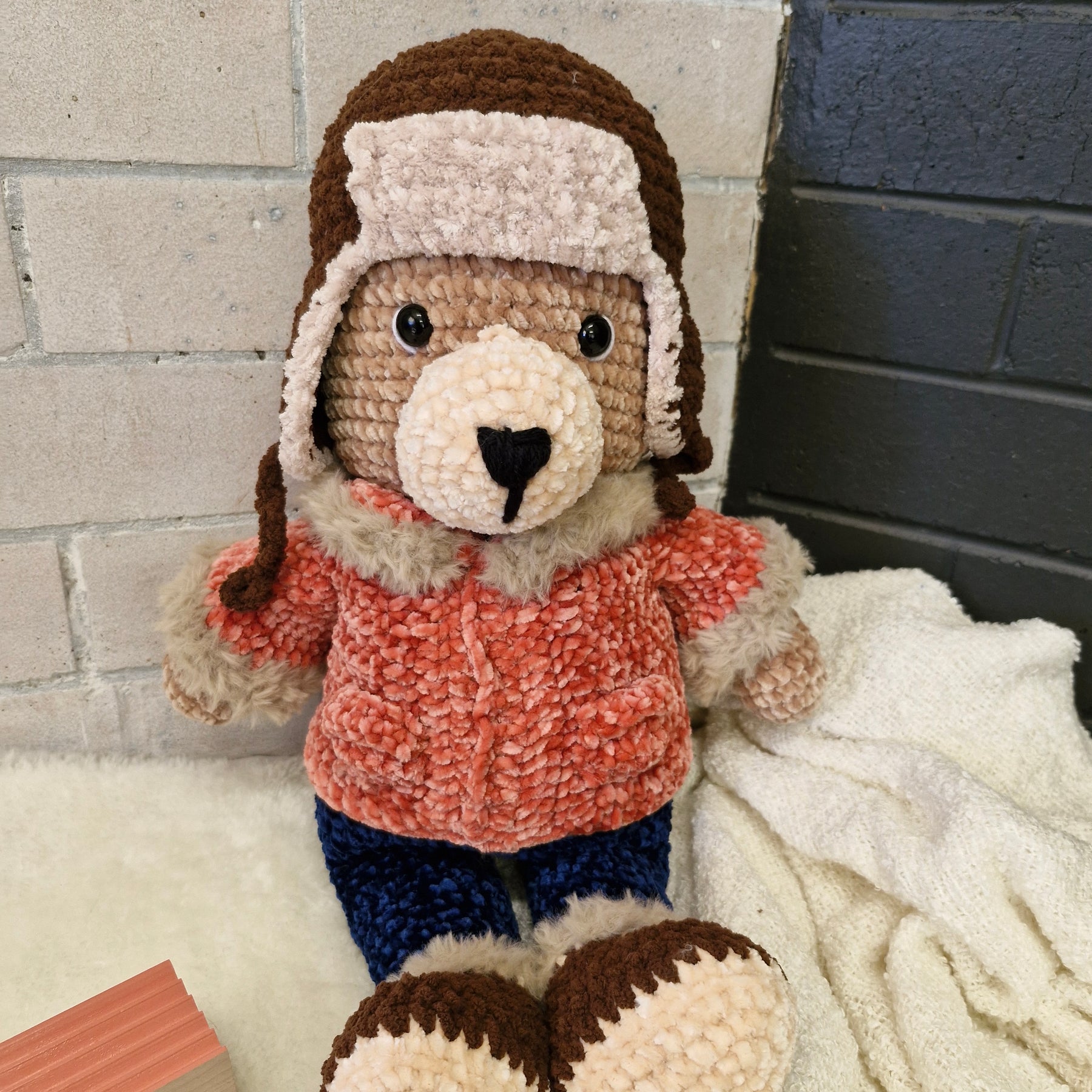 Meet Barnaby the Large Alaskan Crochet Bear