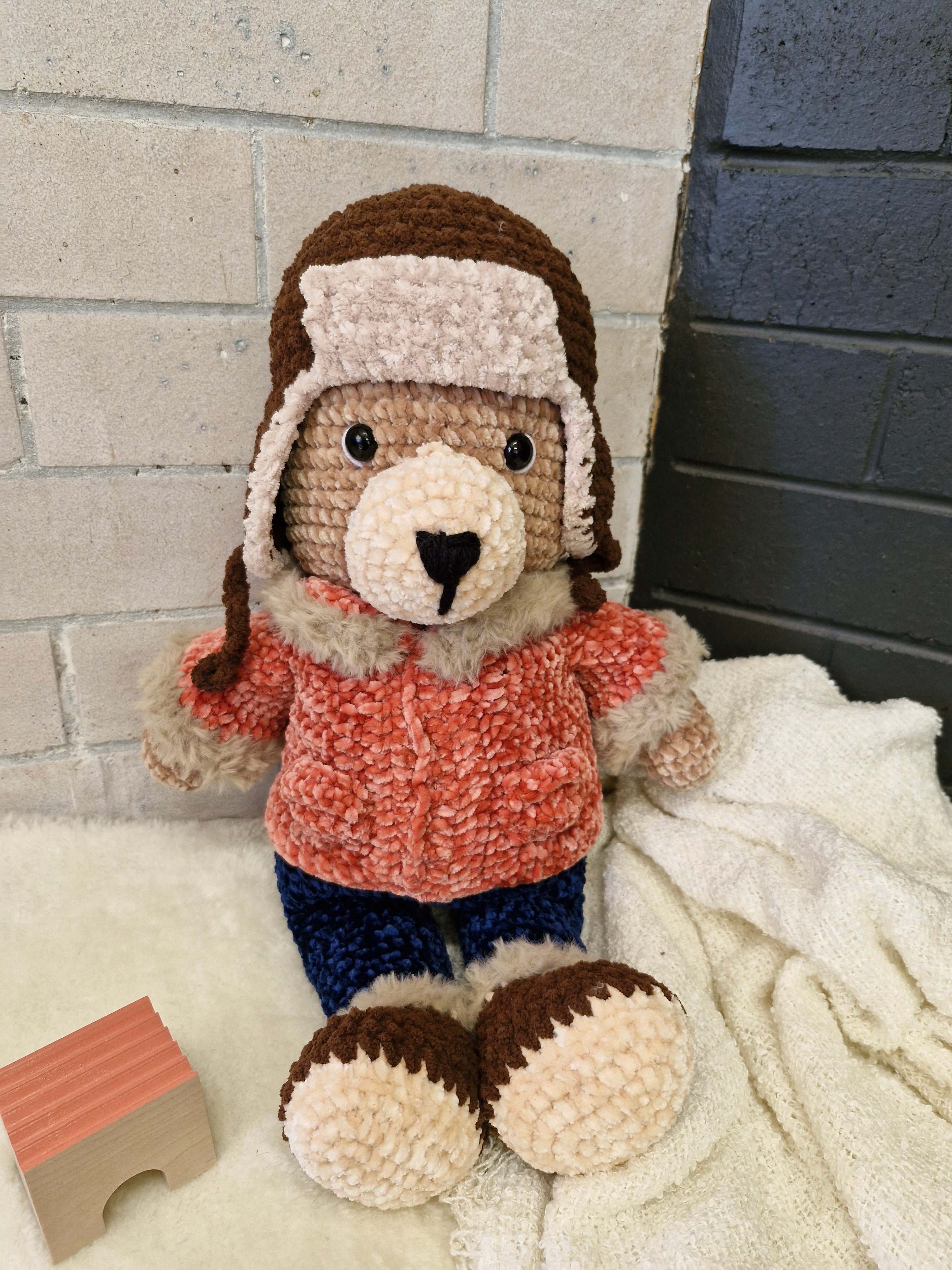 Meet Barnaby the Large Alaskan Crochet Bear